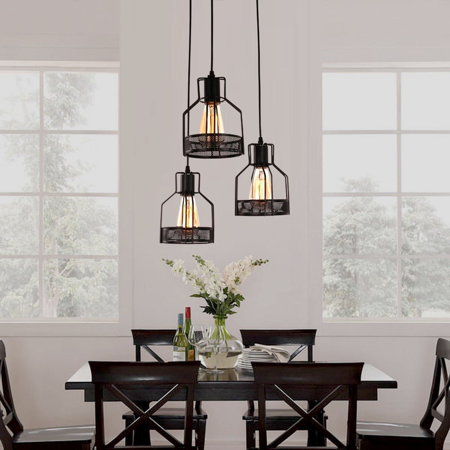 Most Recently Released Ernberg 3 Light Cluster Geometric Pendant With Regard To Barrons 1 Light Single Cylinder Pendants (View 25 of 25)