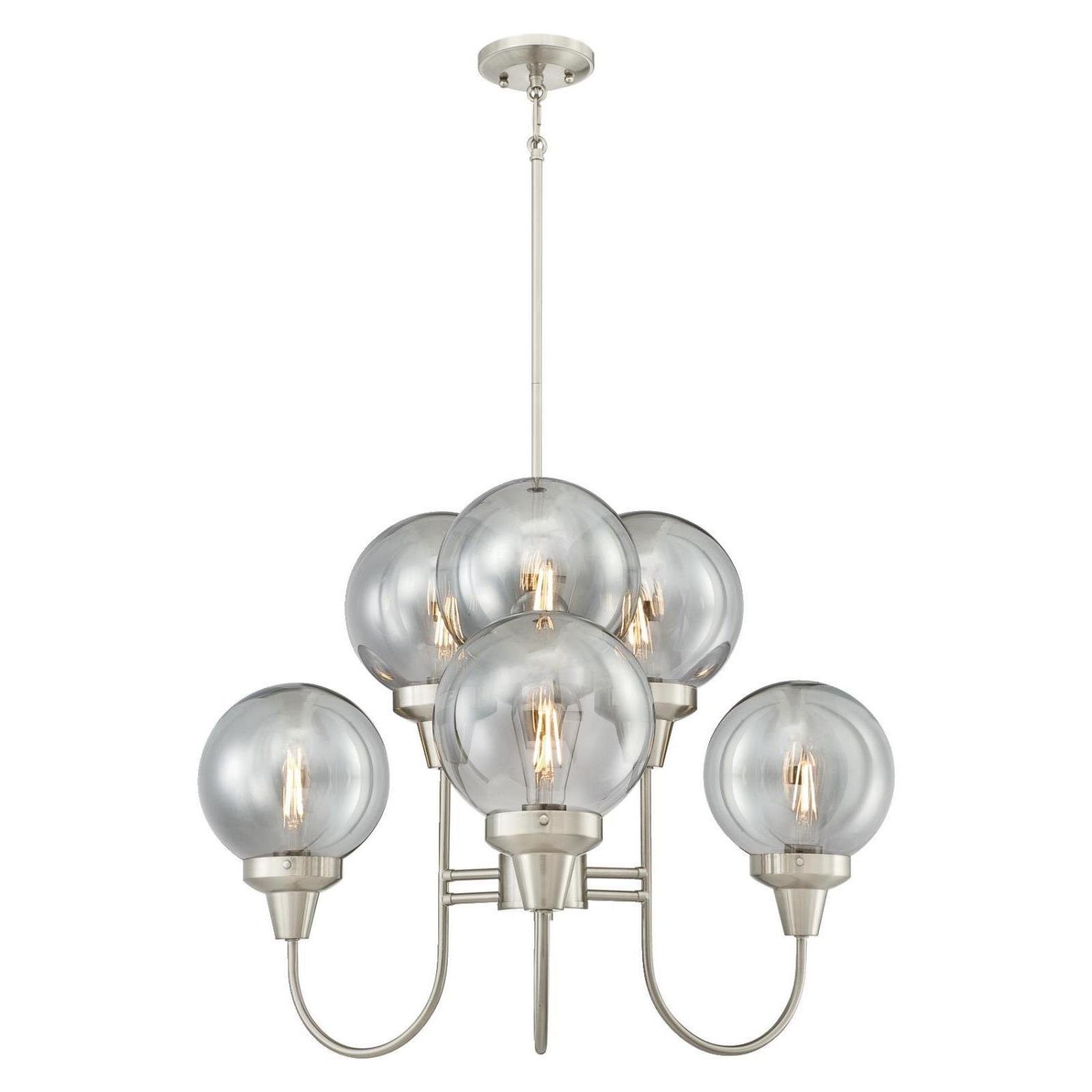 Most Recently Released Tristin Indoor 6 Light Candle Style Chandelier Regarding Millbrook 5 Light Shaded Chandeliers (View 16 of 25)