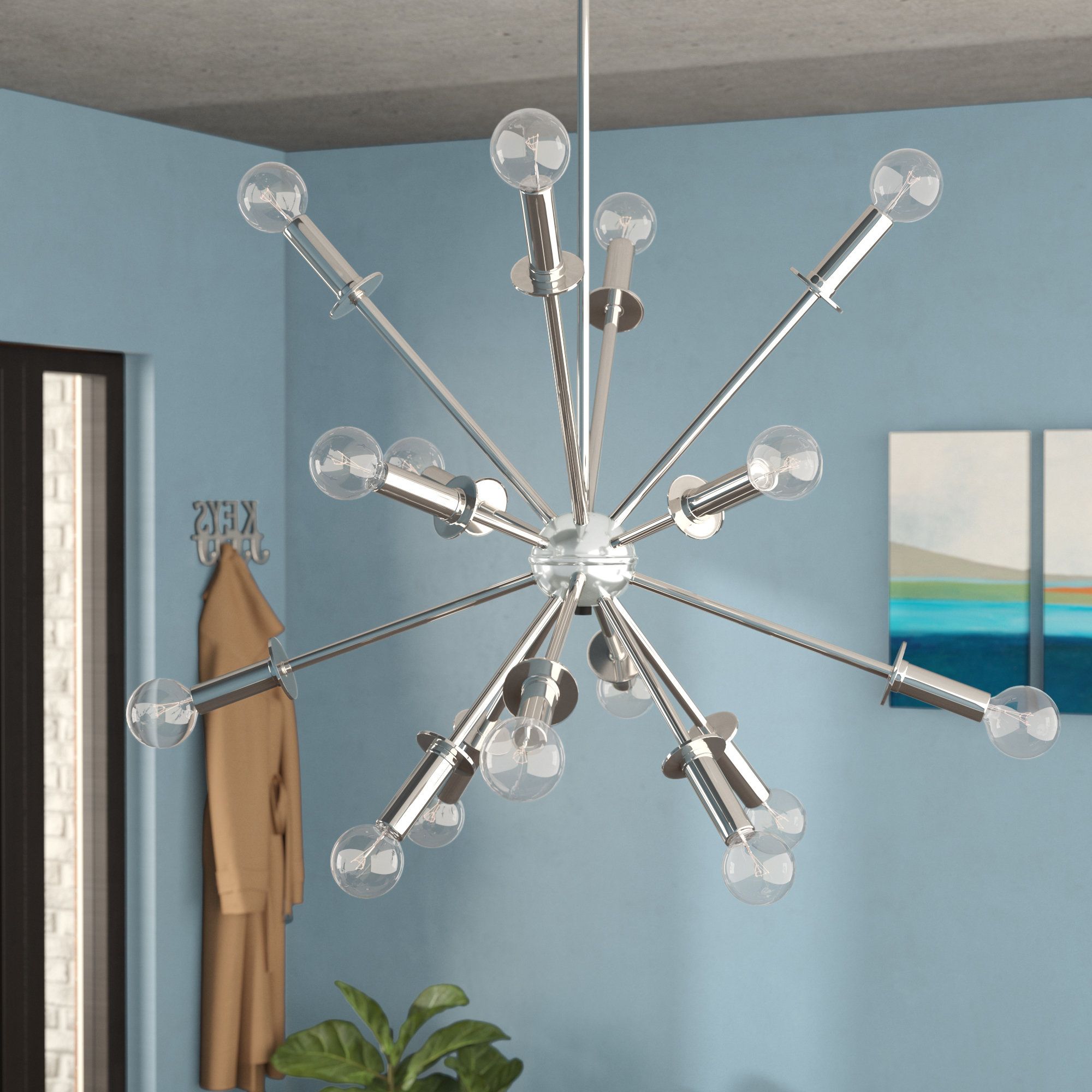 Most Up To Date Middleburg 16 Light Sputnik Chandelier Intended For Bacchus 12 Light Sputnik Chandeliers (View 14 of 25)