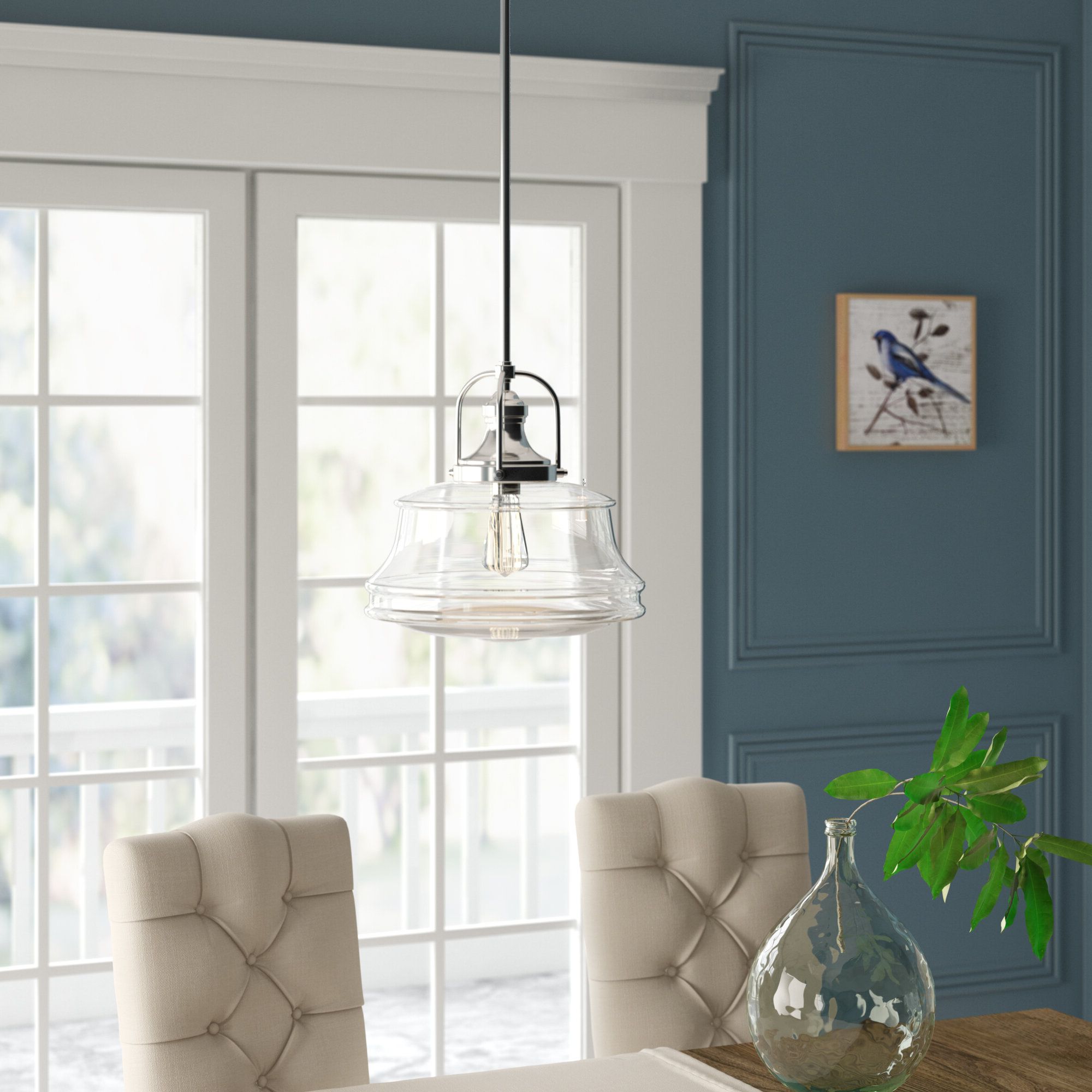 Most Up To Date Nadine 1 Light Schoolhouse Pendant With Regard To Nadine 1 Light Single Schoolhouse Pendants (View 8 of 25)
