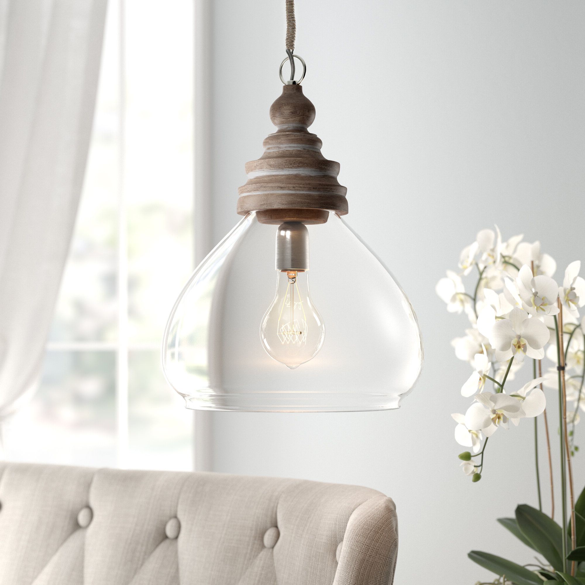 Most Up To Date Wentzville 1 Light Single Bell Pendants In Brisa 1 Light Single Dome Pendant (View 6 of 25)