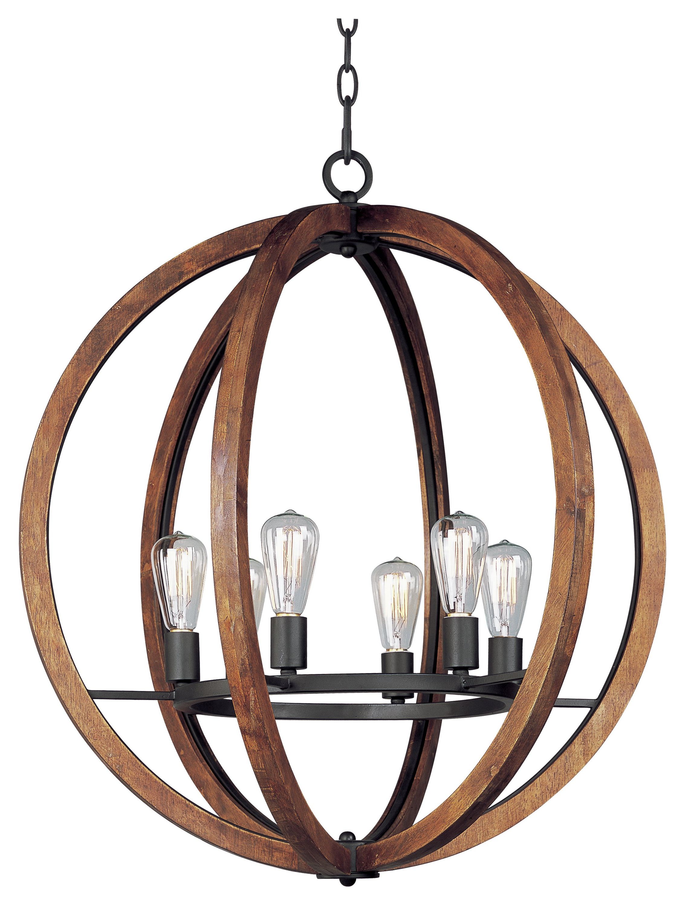 Orly 6 Light Globe Chandelier With Well Known Joon 6 Light Globe Chandeliers (View 4 of 25)