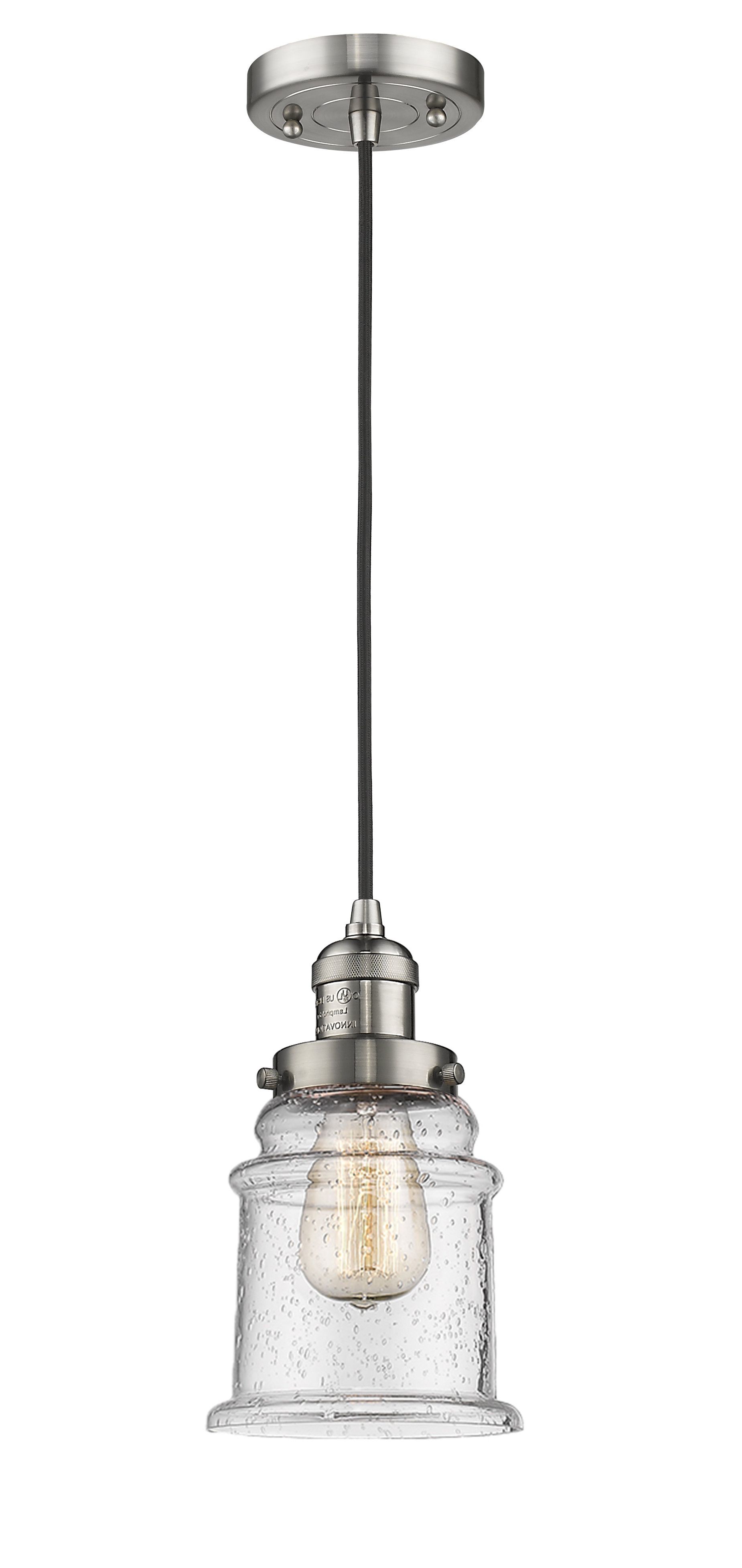 Pewter & Silver & Satin Nickel Pendant Lighting You'll Love Pertaining To Preferred Kraker 1 Light Single Cylinder Pendants (View 17 of 25)