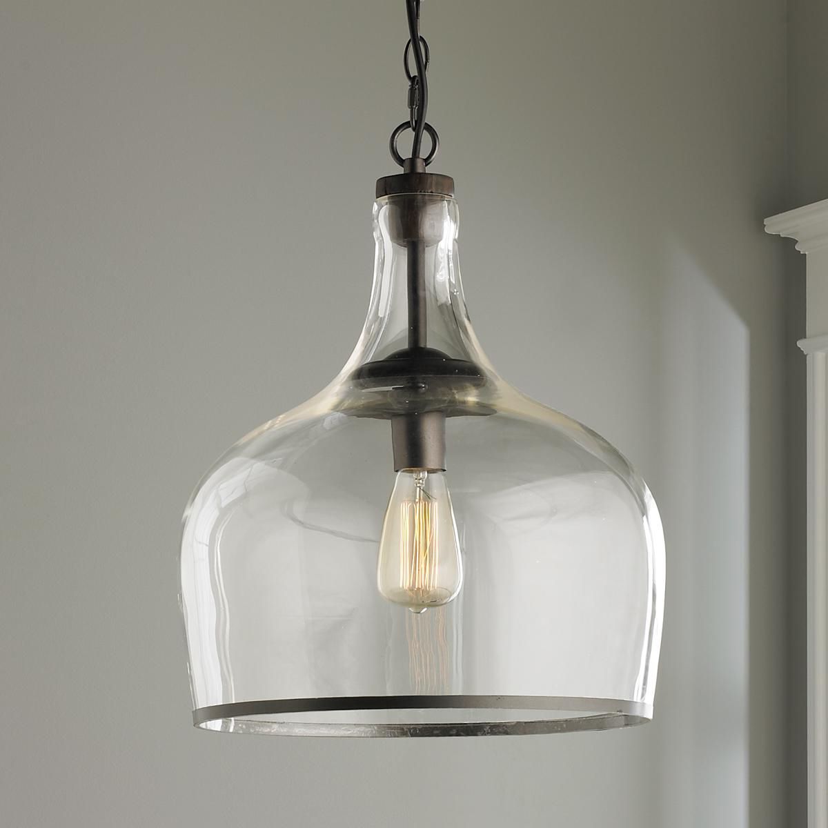 Preferred Wentzville 1 Light Single Bell Pendants With Reproduction Glass Cloche Pendant (View 24 of 25)
