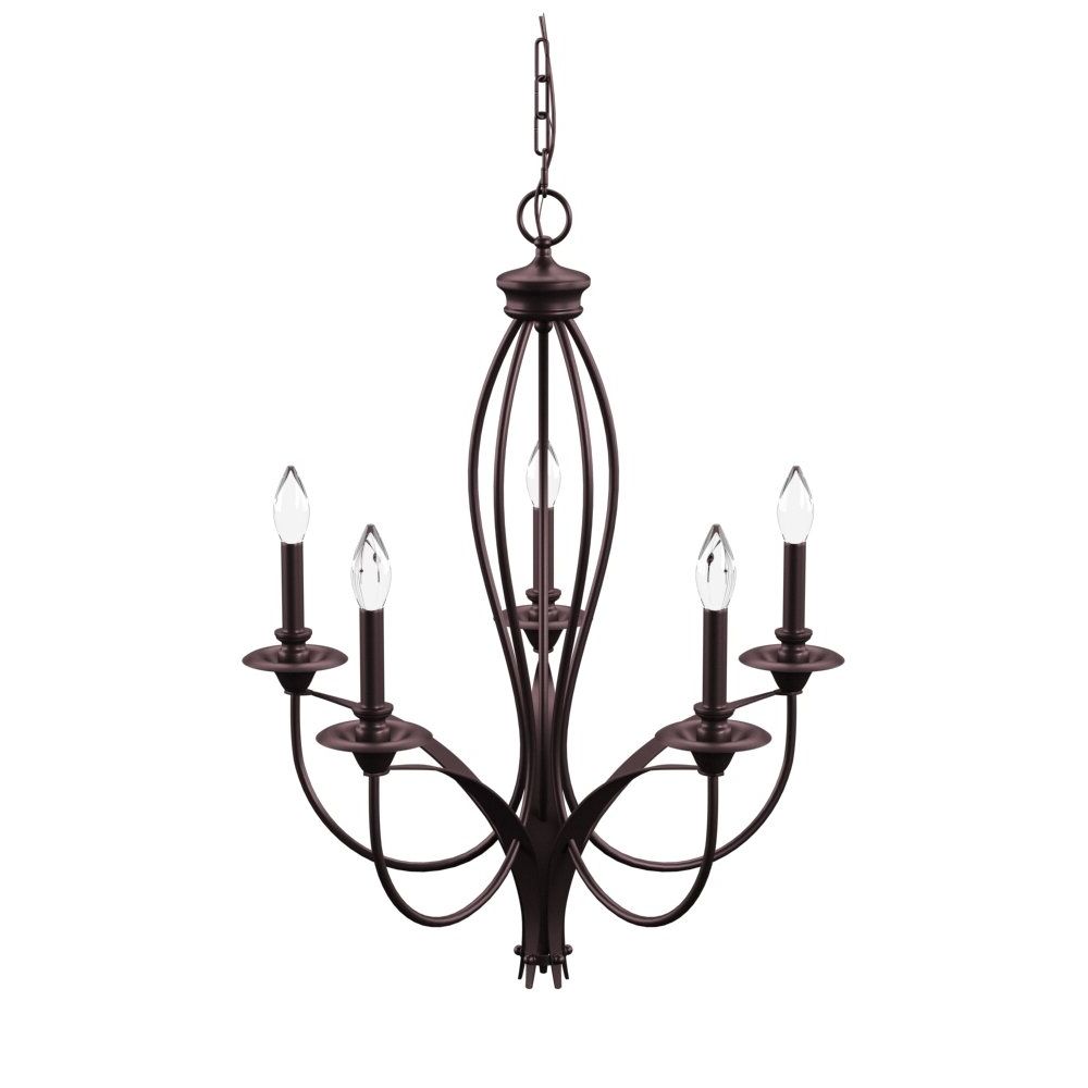 Recent Berger 5 Light Candle Style Chandeliers Regarding August Grove Tarres 5 Light Candle Style Chandelier (View 11 of 25)
