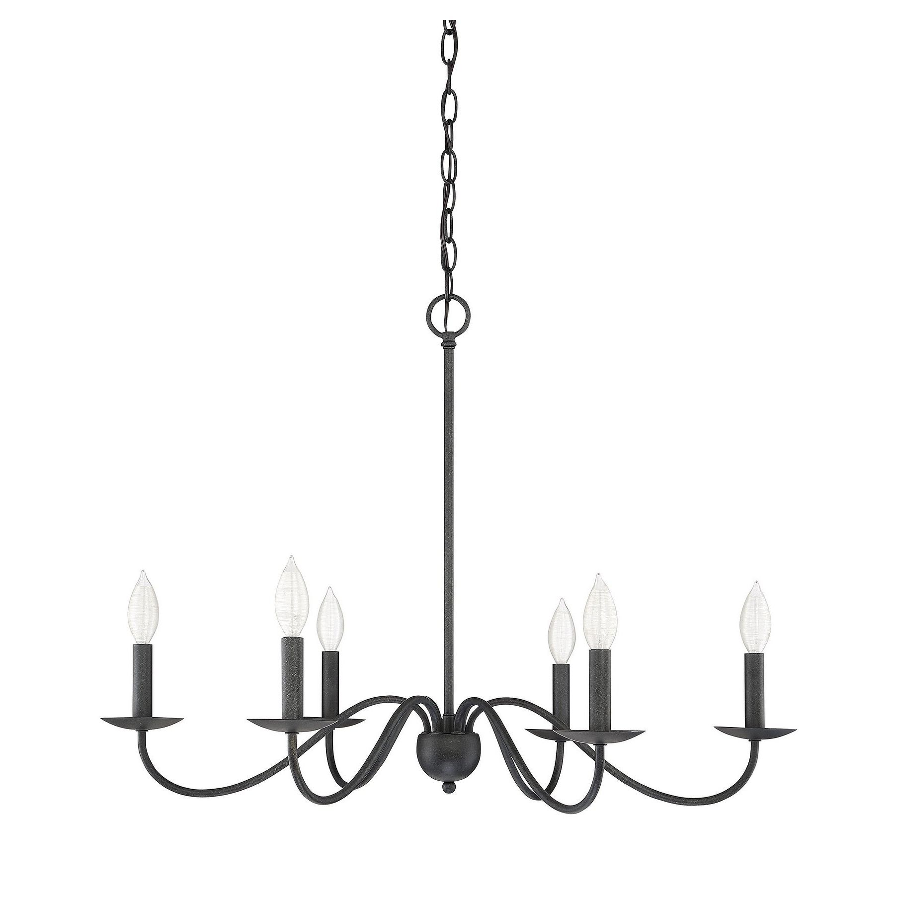 The Gray Barn Lunasa 6 Light Chandelier With Aged Iron In Intended For Fashionable Hamza 6 Light Candle Style Chandeliers (View 17 of 25)