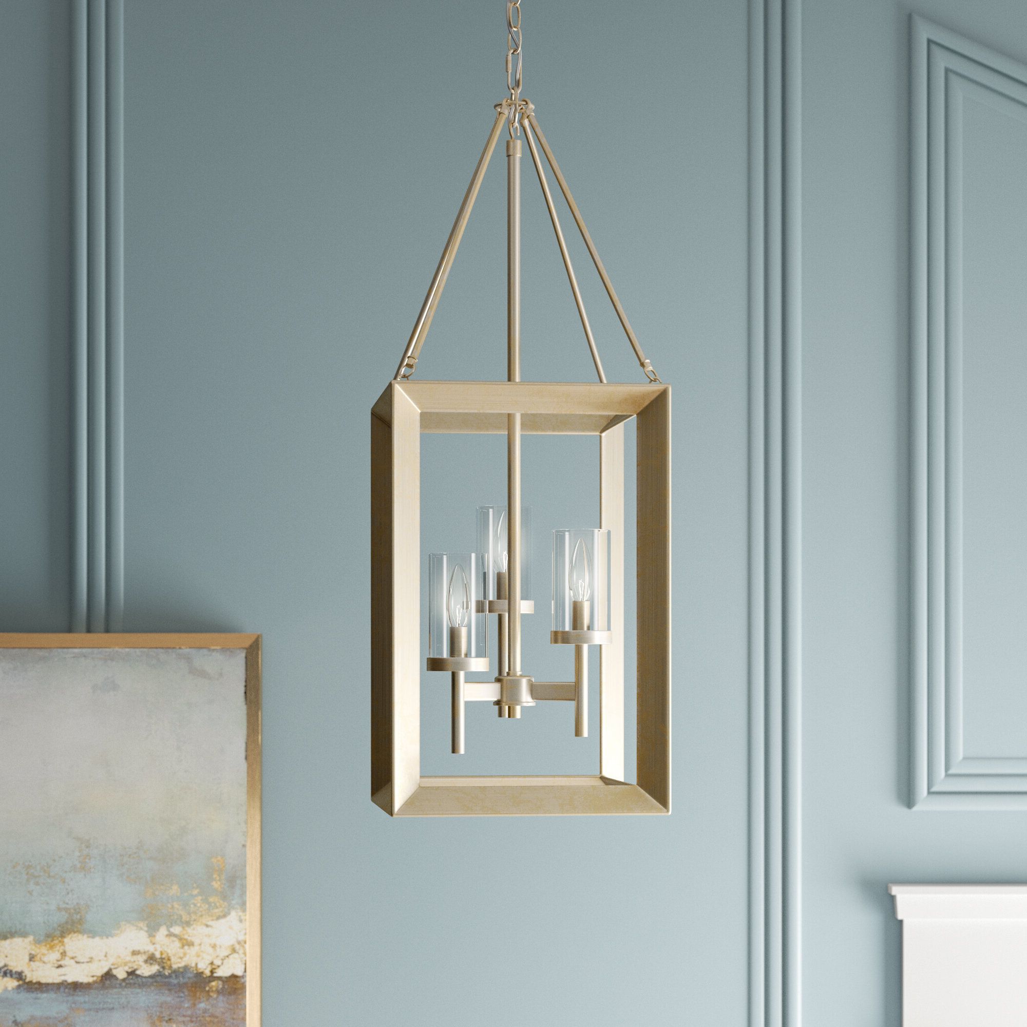 Thorne 3 Light Lantern Square / Rectangle Pendant & Reviews With Most Recently Released Thorne 6 Light Lantern Square / Rectangle Pendants (View 3 of 25)