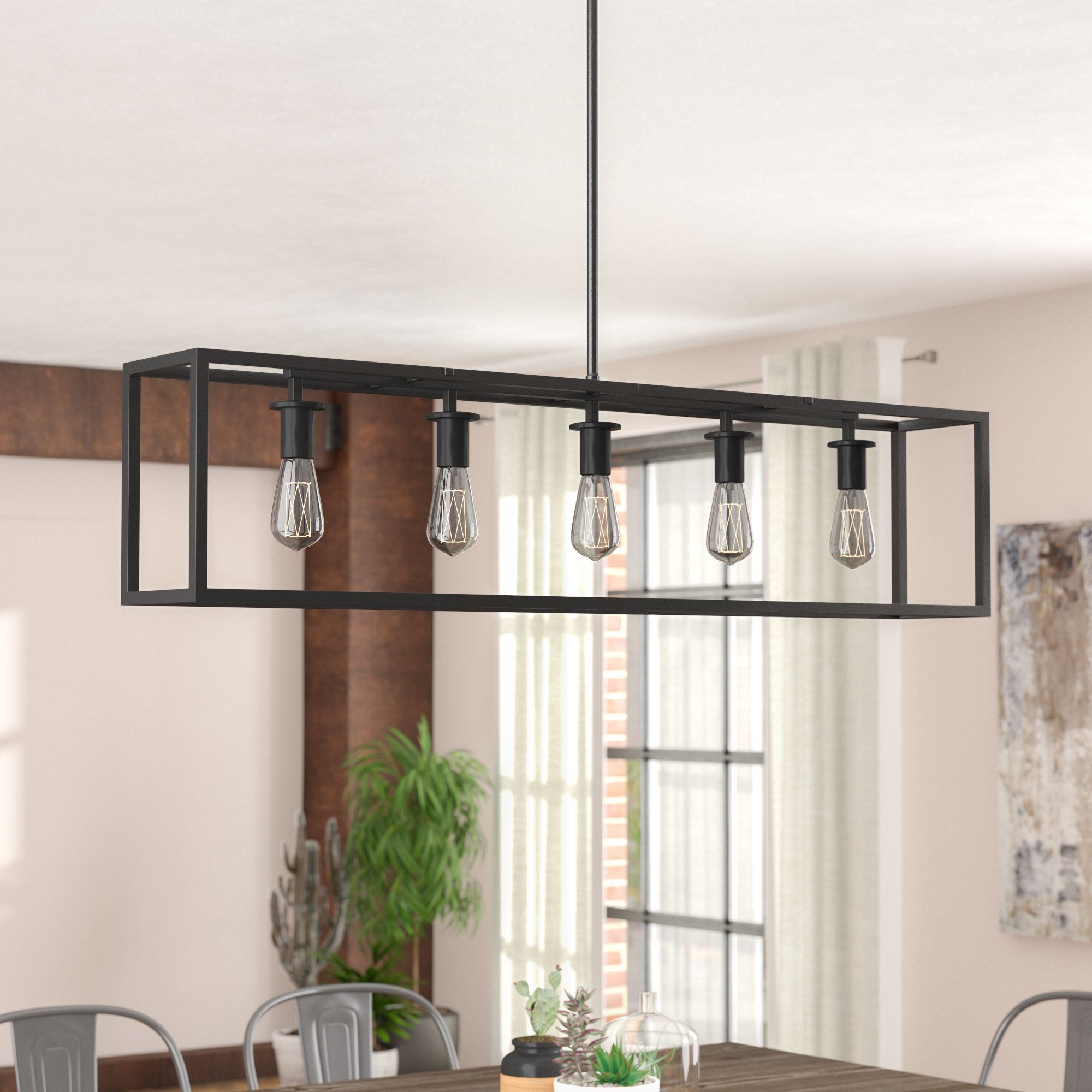 Thorne 5 Light Kitchen Island Pendants In Most Recently Released Raeann 5 Light Kitchen Island Linear Pendant (View 5 of 25)