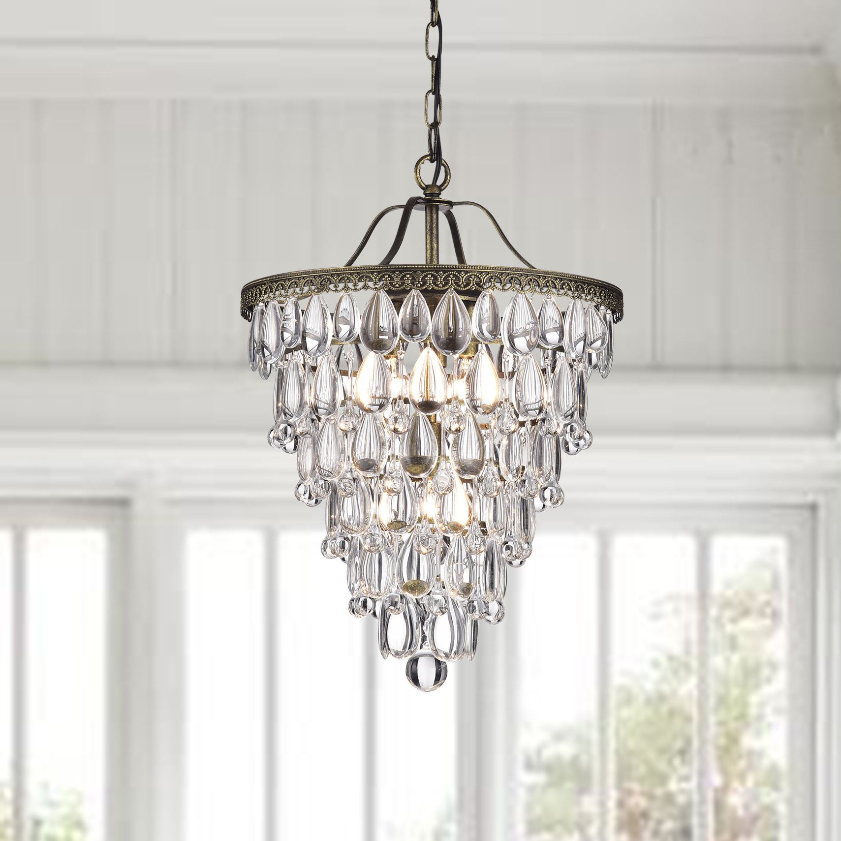 Totnes 4 Light Crystal Chandelier Pertaining To Most Popular Bramers 6 Light Novelty Chandeliers (Photo 22 of 25)