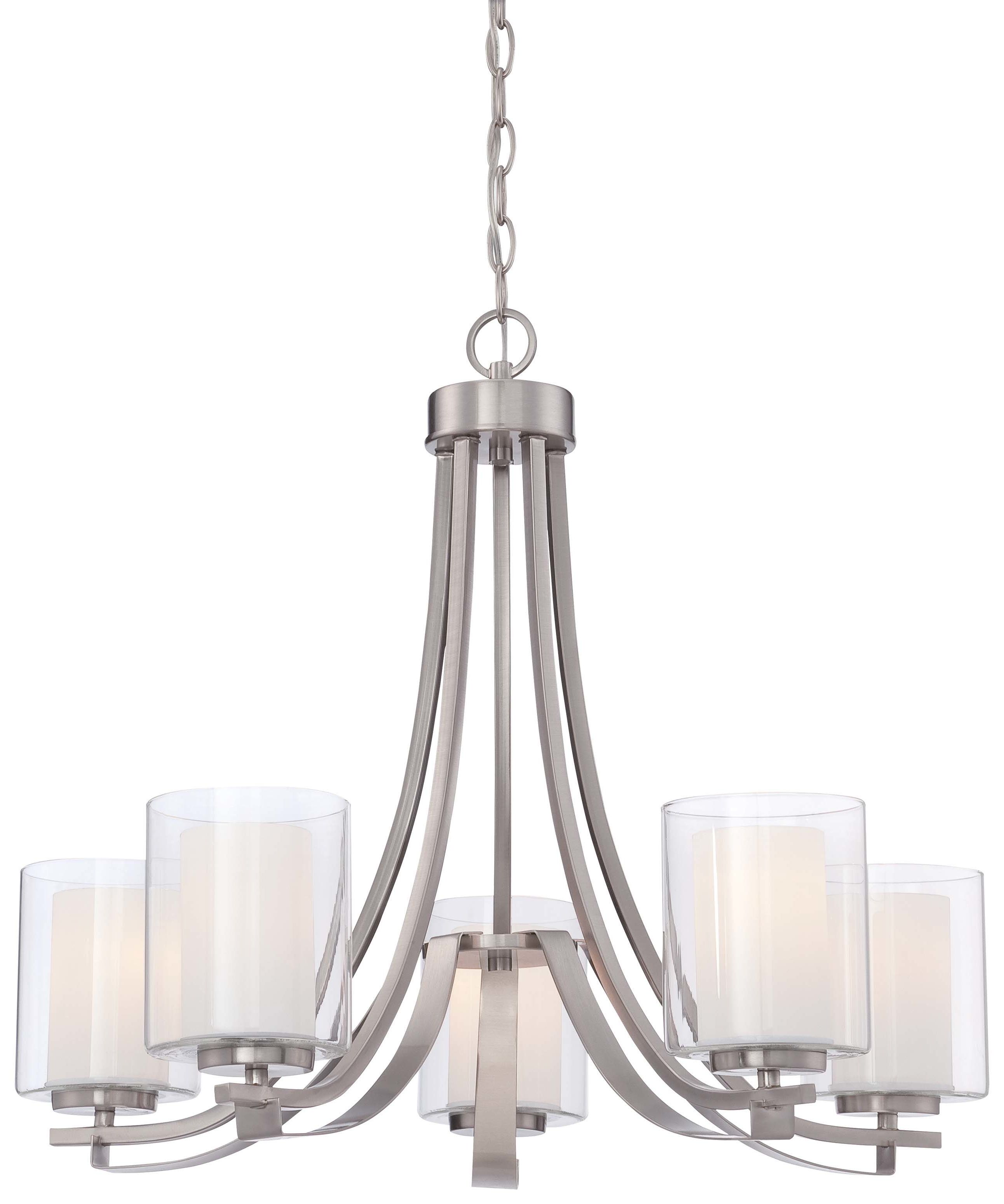 Trendy Demby 5 Light Shaded Chandelier Within Hayden 5 Light Shaded Chandeliers (View 4 of 25)