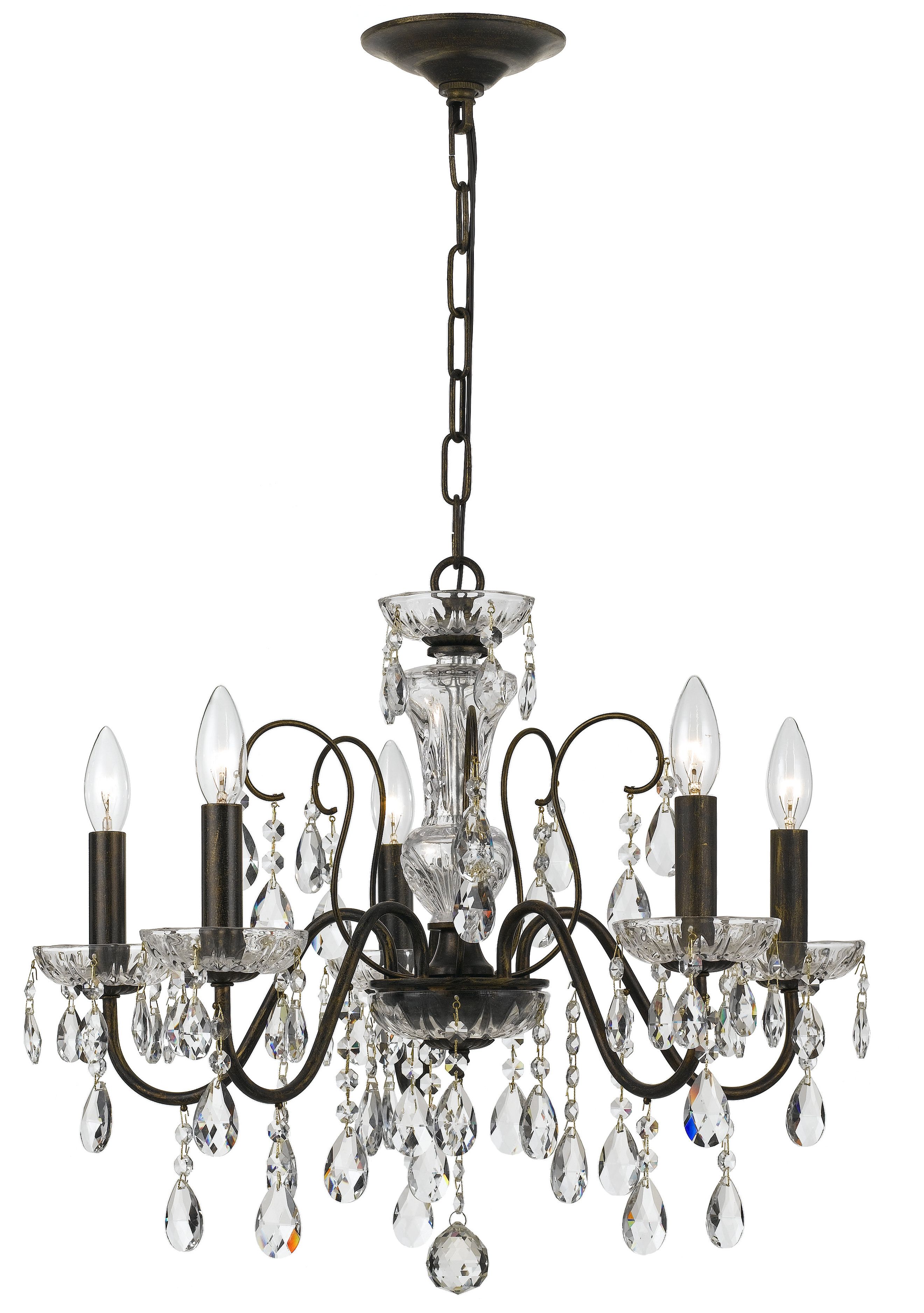 Trendy Roney 5 Light Candle Style Chandelier Pertaining To Watford 6 Light Candle Style Chandeliers (View 22 of 25)