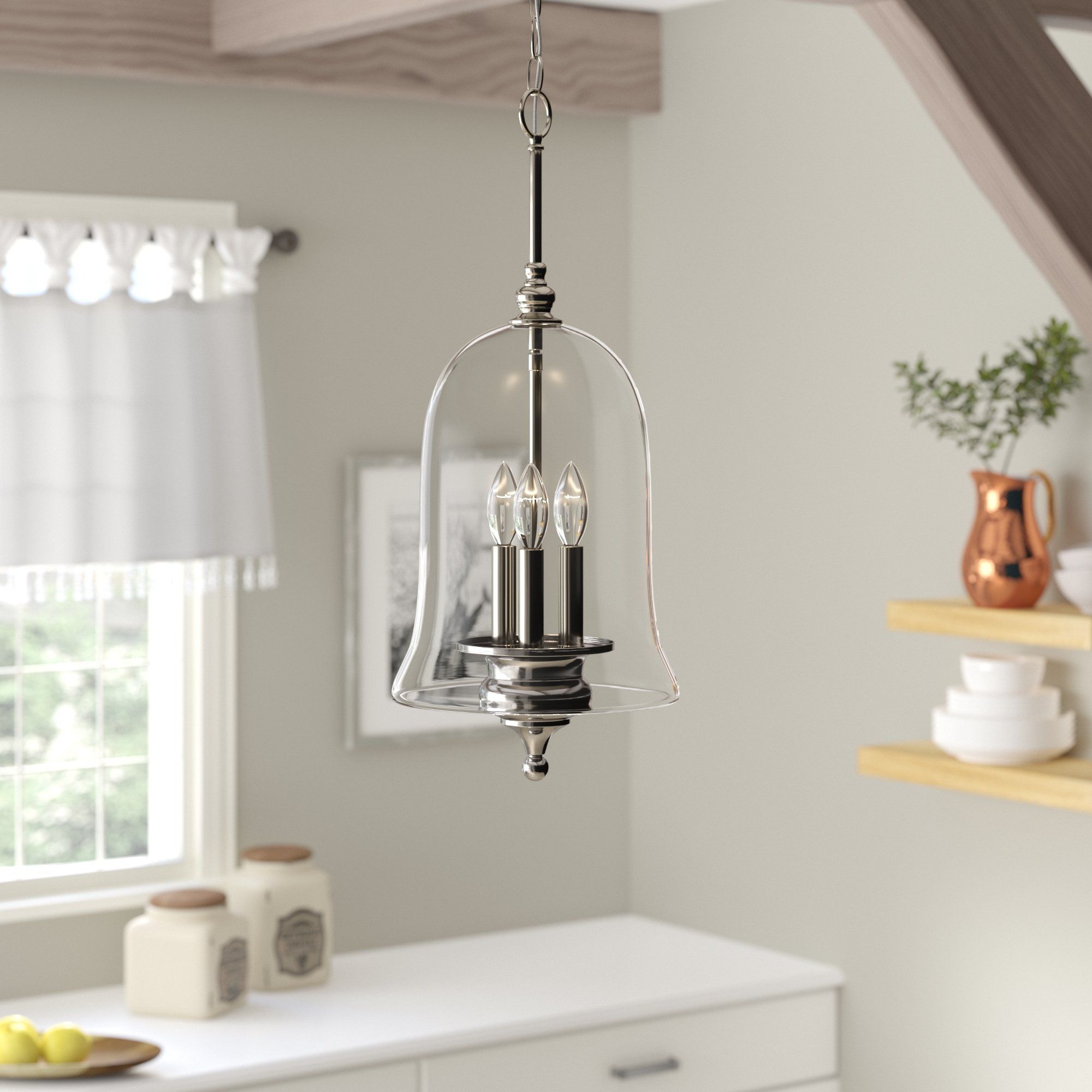 Warner Robins 3 Light Lantern Pendants Throughout Trendy Youngberg 3 Light Cone Pendant (View 5 of 25)