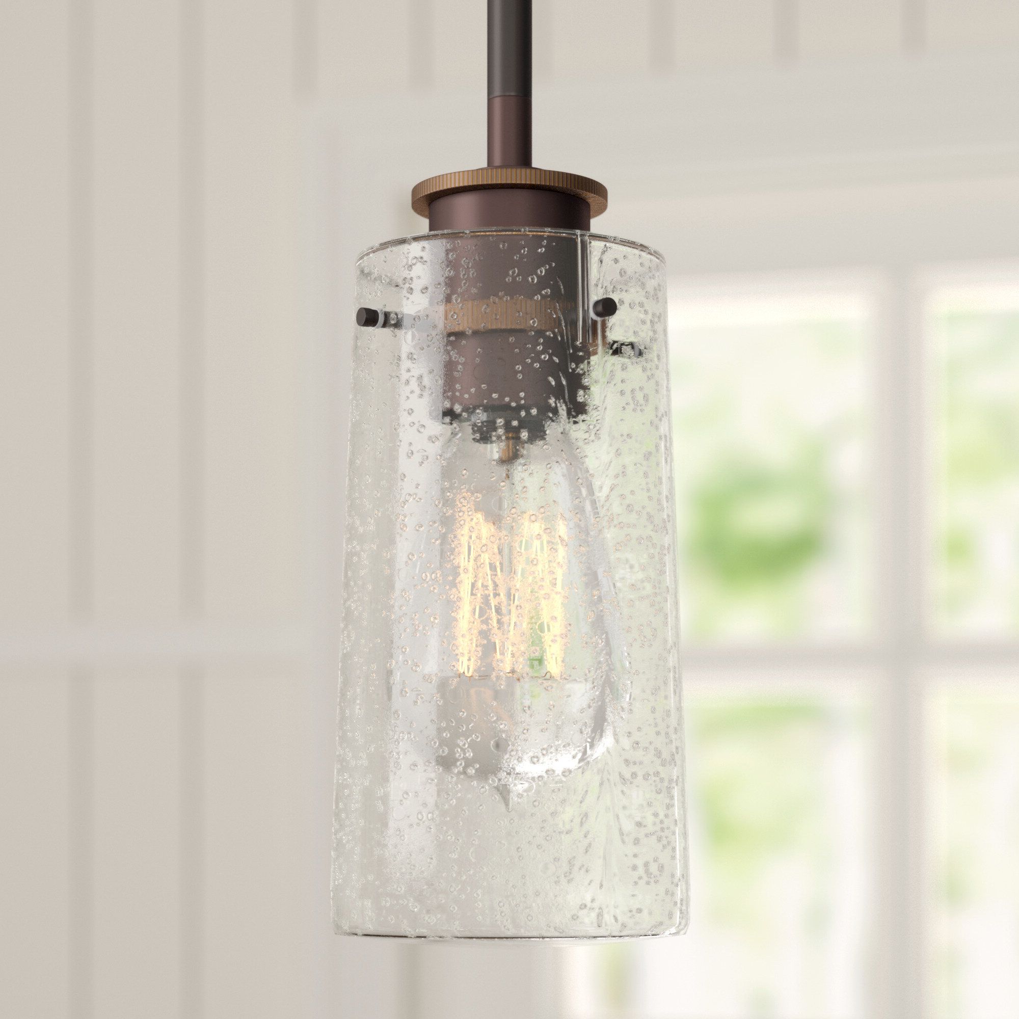 Well Known Angelina 1 Light Single Cylinder Pendants Throughout 1 Light Single Cylinder Pendant (Photo 4 of 25)