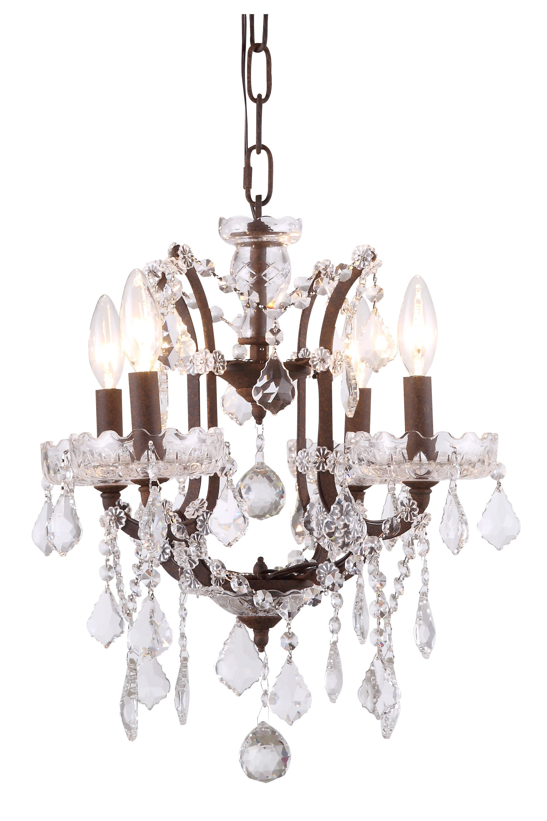Well Known Bennington 4 Light Candle Style Chandeliers Regarding Grabowski 4 Light Candle Style Chandelier (View 11 of 25)