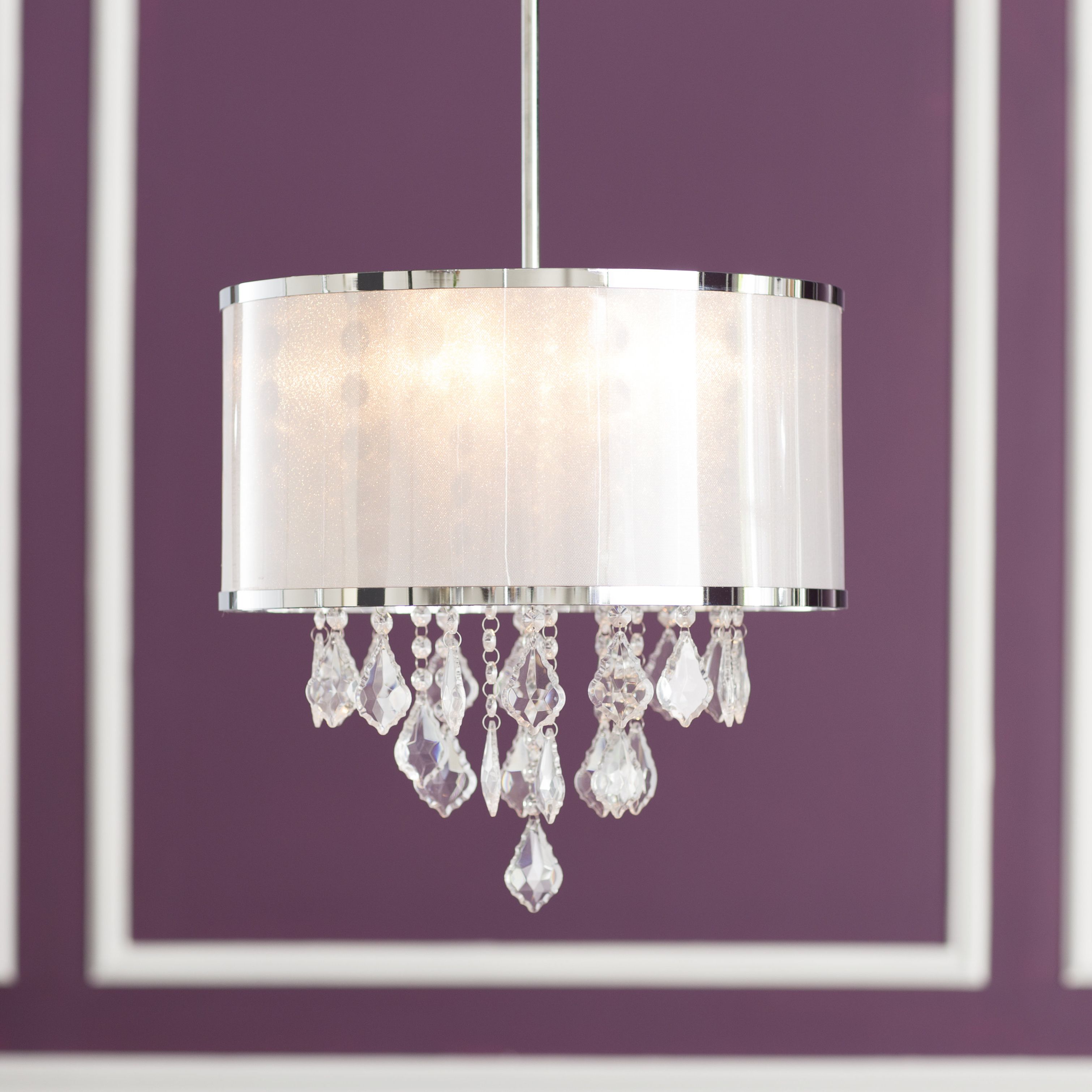 Well Known Buster 5 Light Drum Chandeliers With Regard To Lindsey 4 Light Drum Chandelier (View 10 of 25)