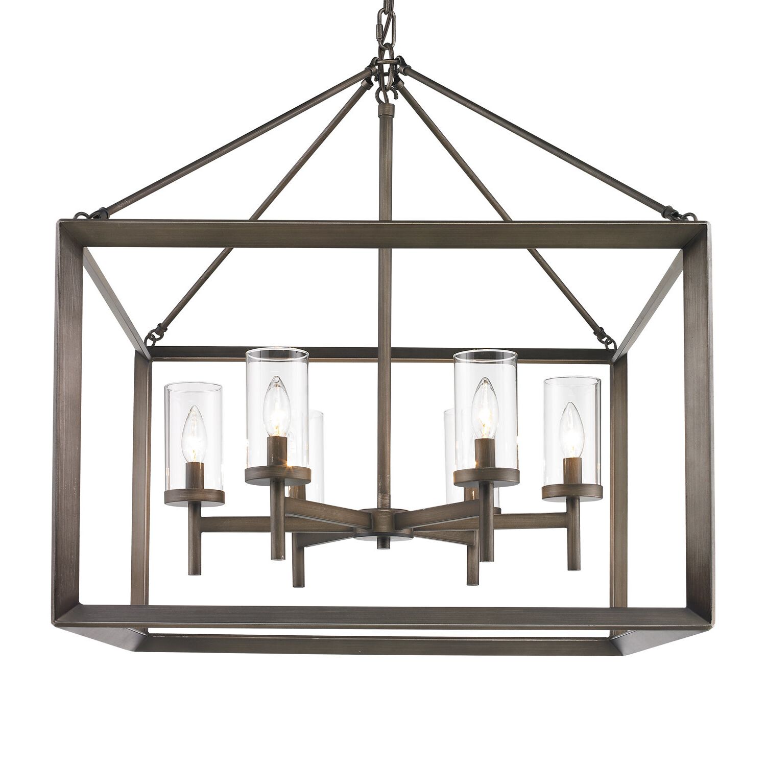 Well Known Thorne 6 Light Lantern Square / Rectangle Pendant For William 4 Light Lantern Square / Rectangle Pendants (View 10 of 25)