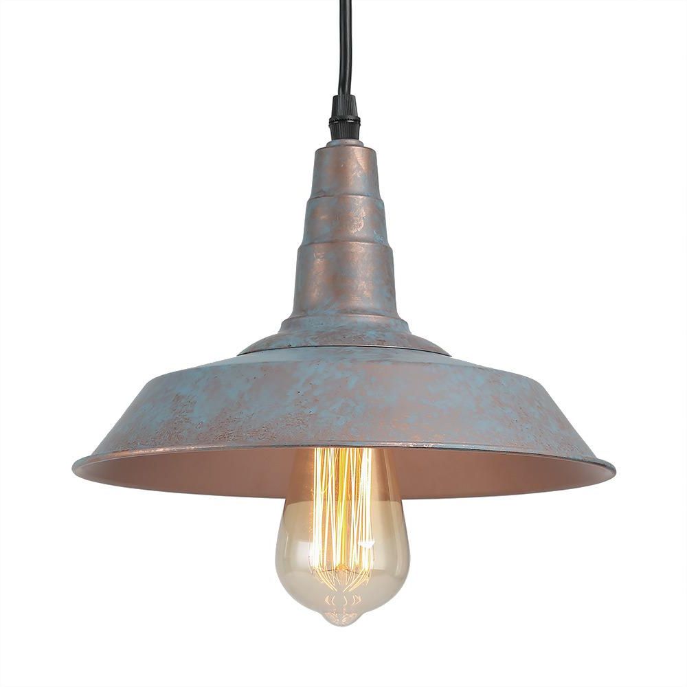 Whitten 4 Light Crystal Chandeliers Throughout Well Known Lnc 1 Light Vintage Blue Rustic Barn Warehouse Pendant (Photo 25 of 25)