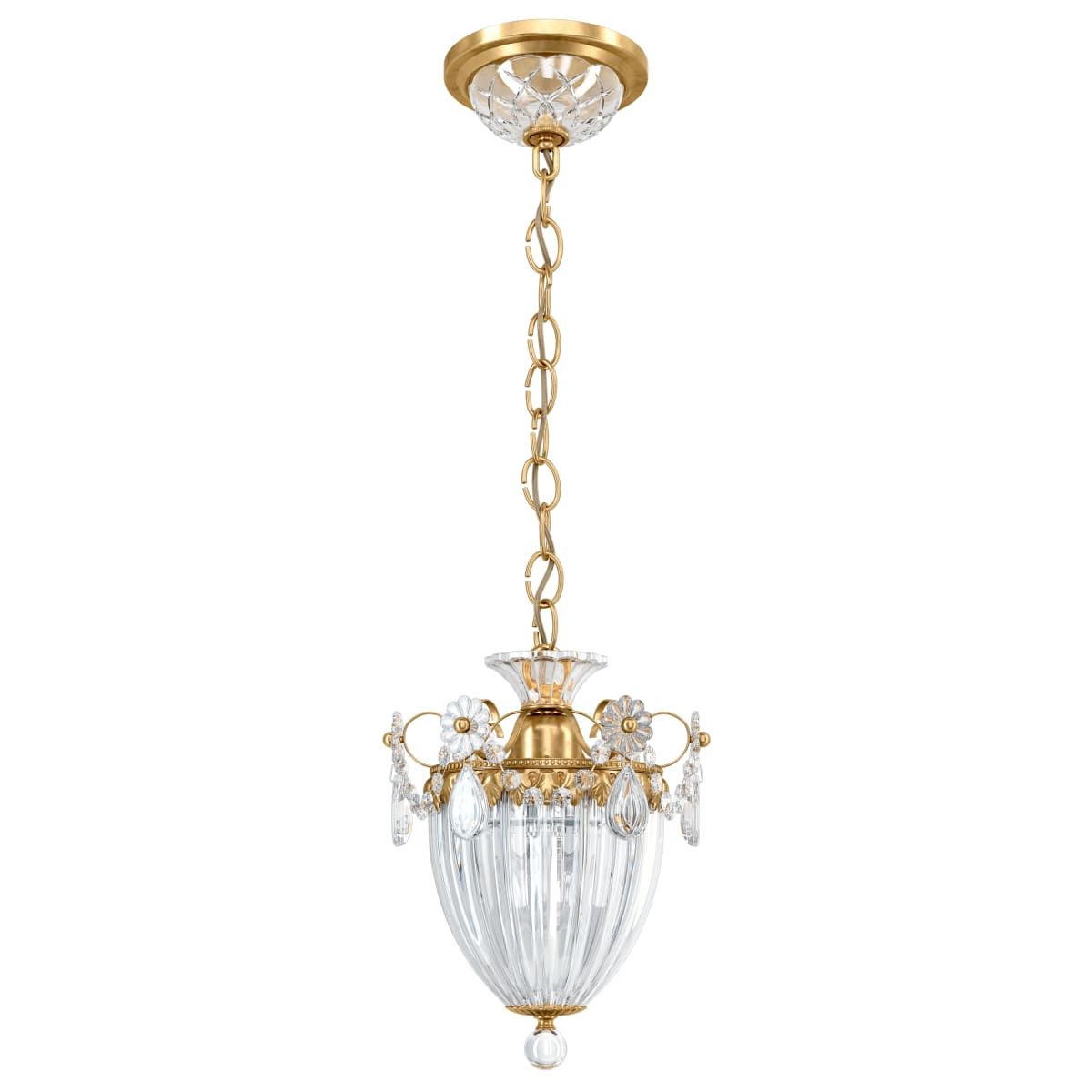 Widely Used 3 Light Single Urn Pendants Throughout Schonbek 1241 22 Heirloom Gold Bagatelle Single Light  (View 18 of 25)