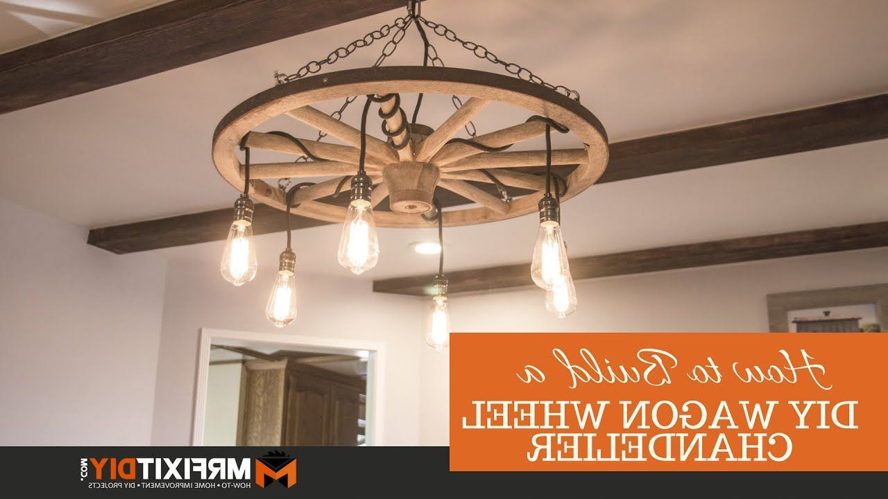 Widely Used Pickensville 6 Light Wagon Wheel Chandeliers Regarding Diy Wagon Wheel Chandelier (View 17 of 25)