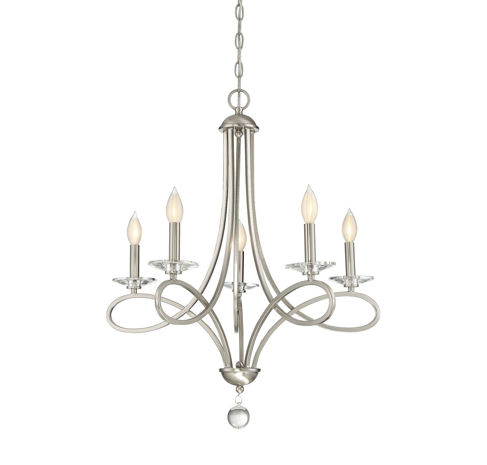 Willa Arlo Interiors Berger 5 Light Candle Style Chandelier Within Well Known Bouchette Traditional 6 Light Candle Style Chandeliers (View 19 of 25)
