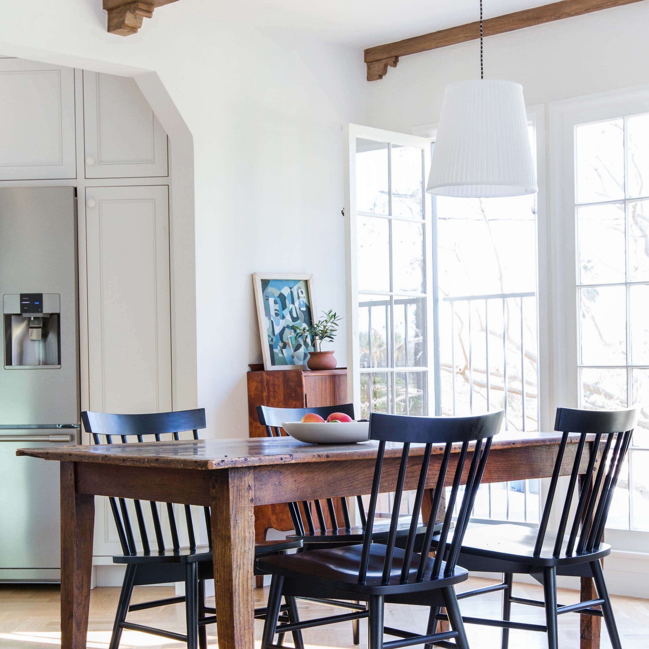 2019 Black Olive Hart Reclaimed Pedestal Extending Dining Tables Pertaining To Dining Room Update With A Lot Of Questions – Emily Henderson (Photo 14 of 25)