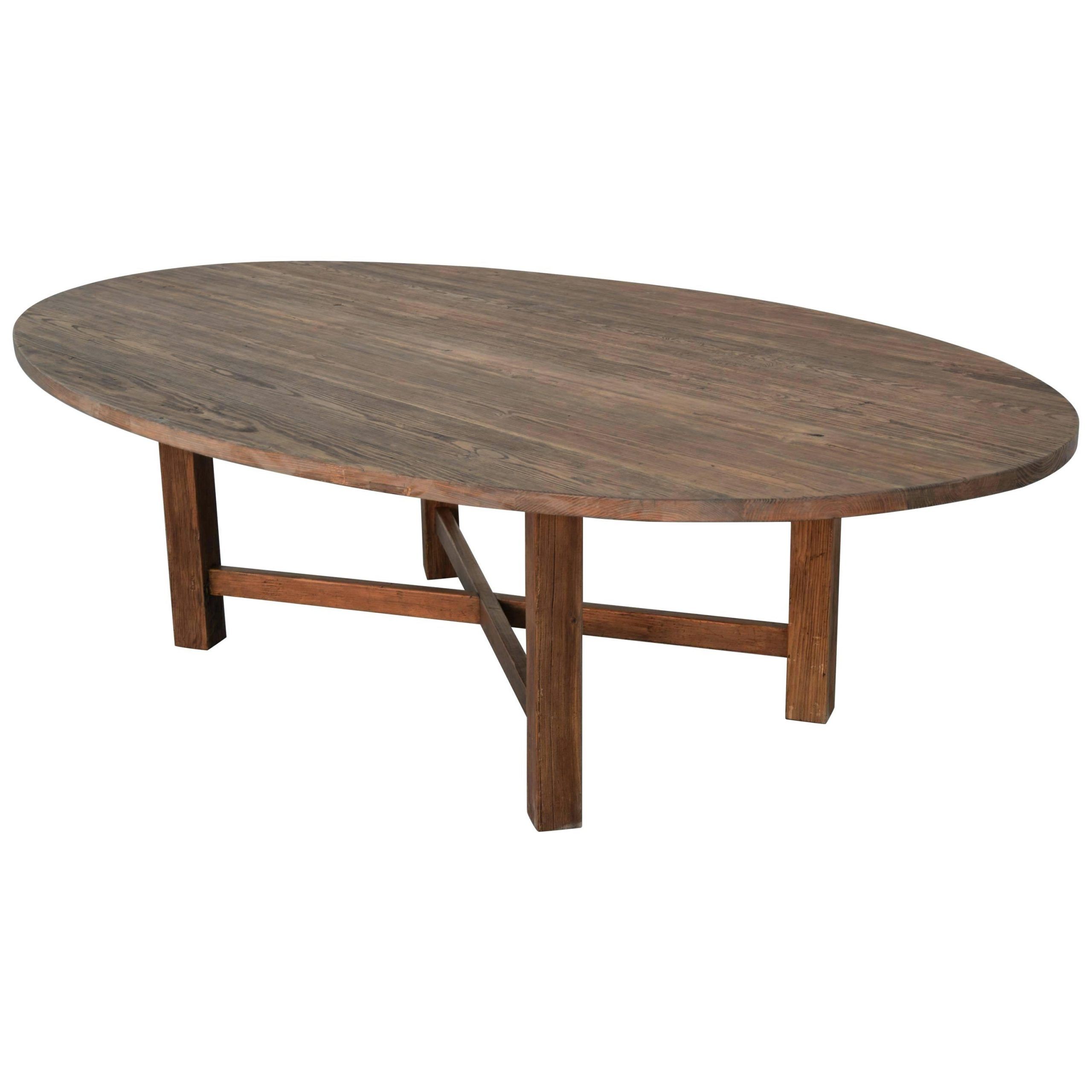 2019 Hart Reclaimed Wood Extending Dining Tables Intended For Reclaimed Wood Oval Dining Table – Axistechnology (View 22 of 25)