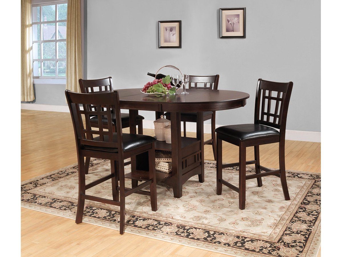 Amazon – Junipero 5 Piece Counter Height Table Set Throughout Preferred Carson Counter Height Tables (View 8 of 25)
