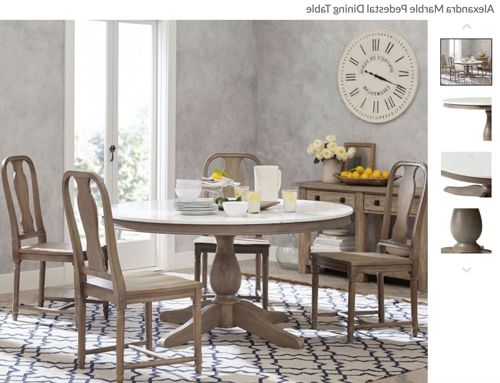 Apt Decor Throughout Preferred Gray Wash Benchwright Pedestal Extending Dining Tables (View 5 of 25)