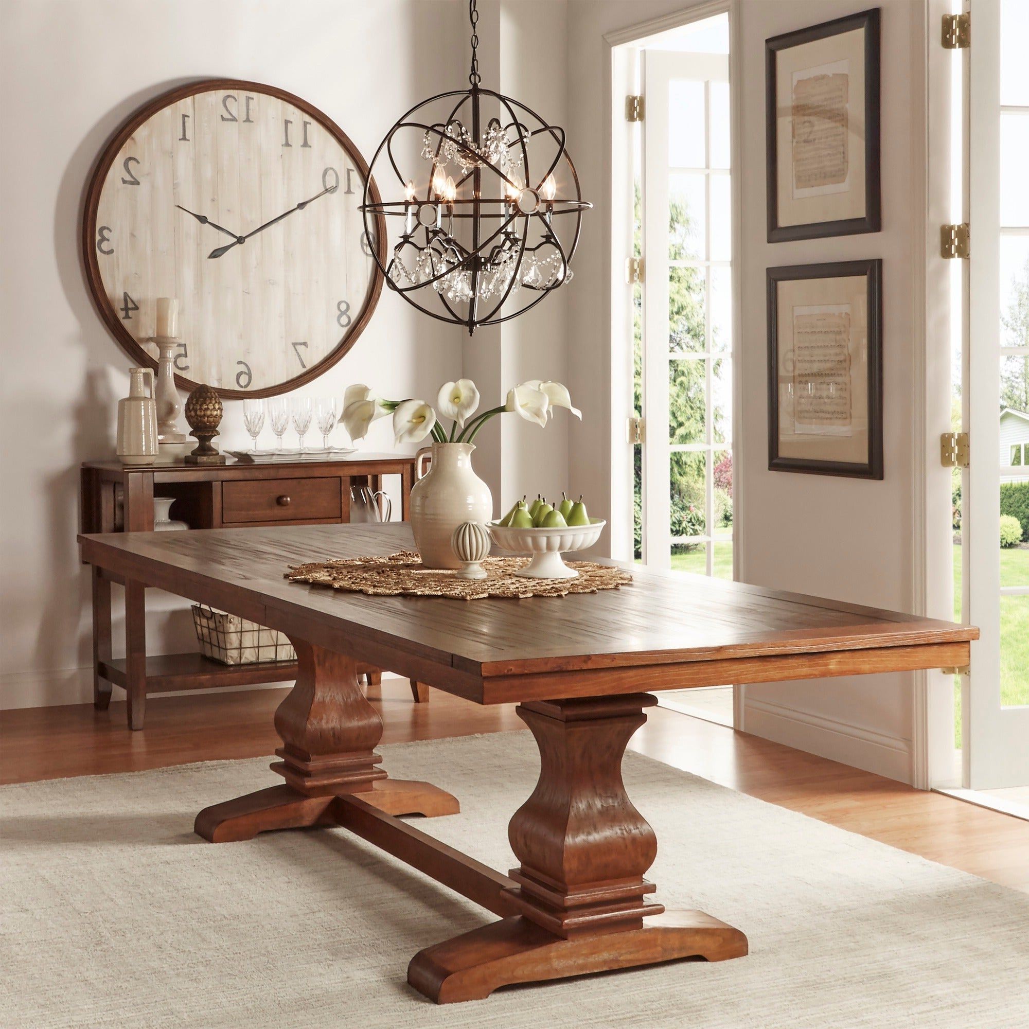 Atelier Burnished Brown Pedestal Extending Dining Tableinspire Q Classic Intended For Latest Black Wash Banks Extending Dining Tables (View 20 of 25)