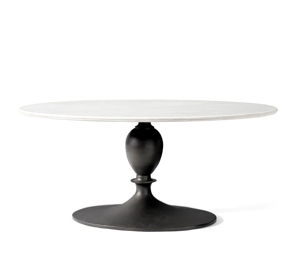 Chapman Marble Oval Dining Table In  (View 2 of 25)