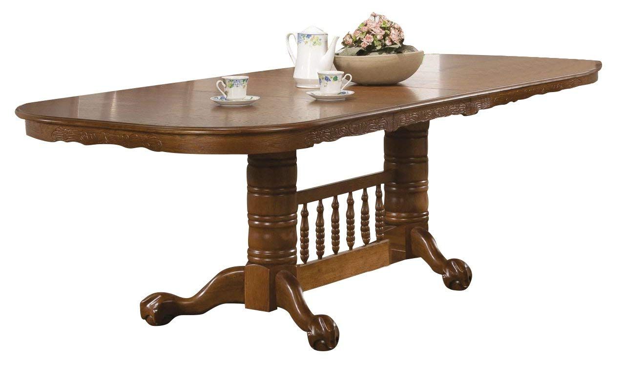 Coaster 104271 Co Brooks Oval Dining Table, Medium Oak Within Well Known Brooks Round Dining Tables (View 22 of 25)