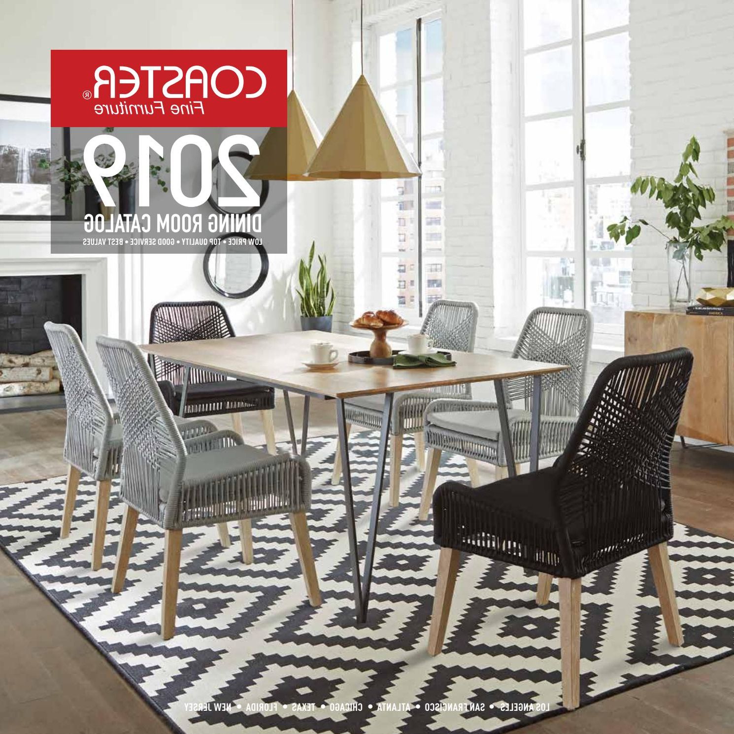 Coaster 2019 Dining Room Catalogcoaster Company Of Regarding Famous Gray Wash Lorraine Extending Dining Tables (View 17 of 25)
