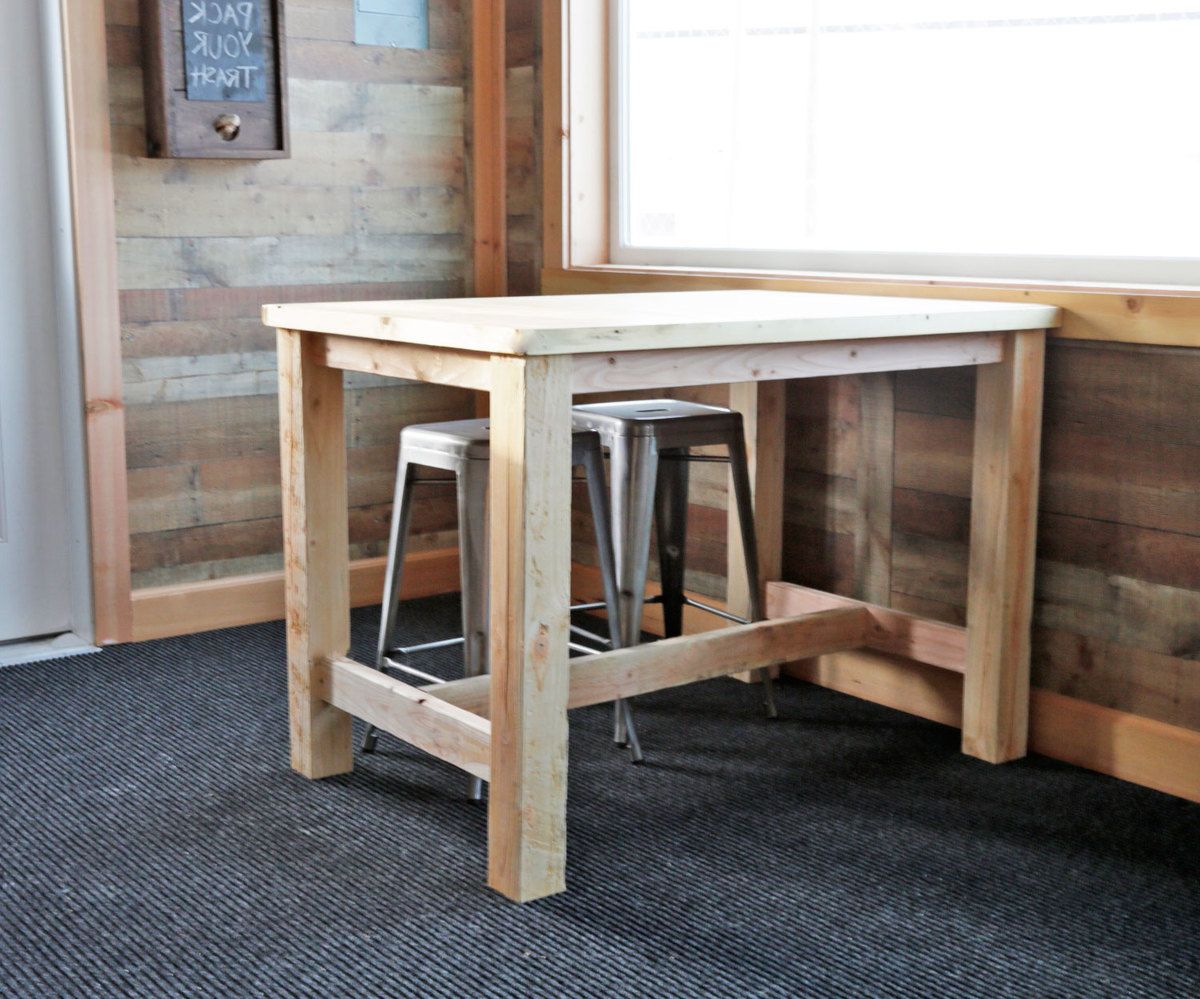 Counter Height Farmhouse Table For Four (View 8 of 25)