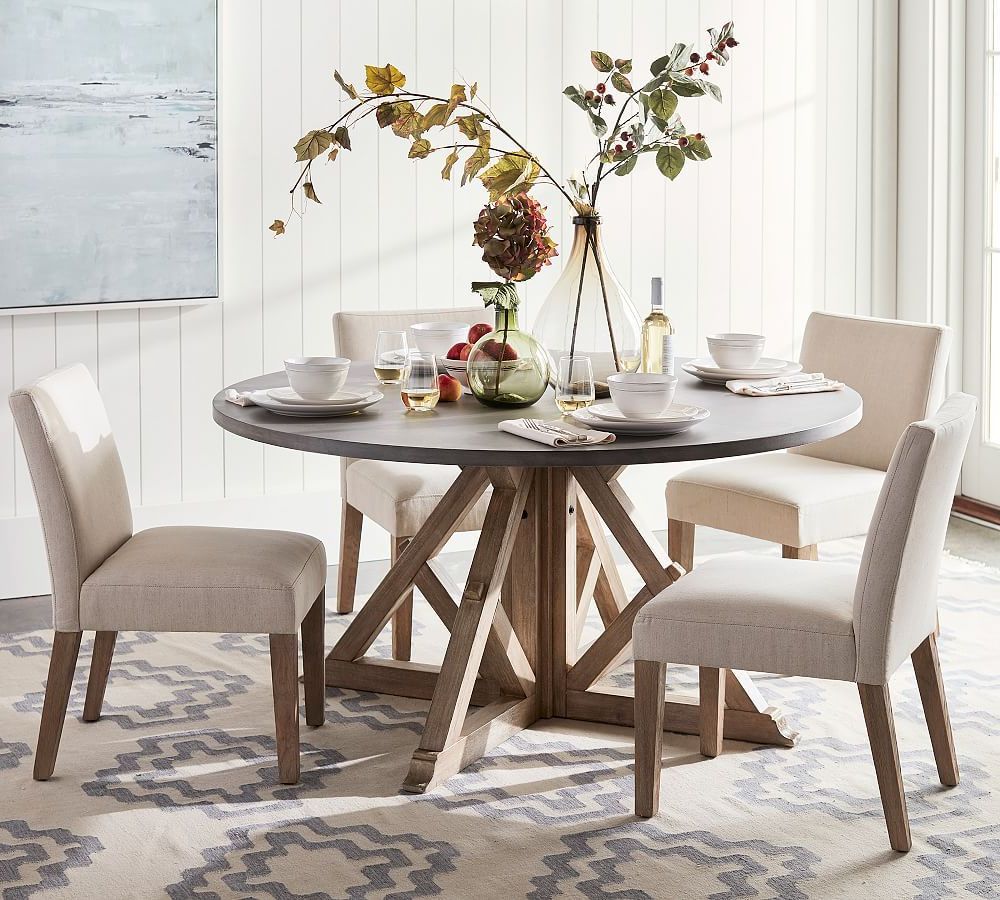 Famous Brooks Round Dining Table, Seadrift, 60" D In  (View 1 of 25)