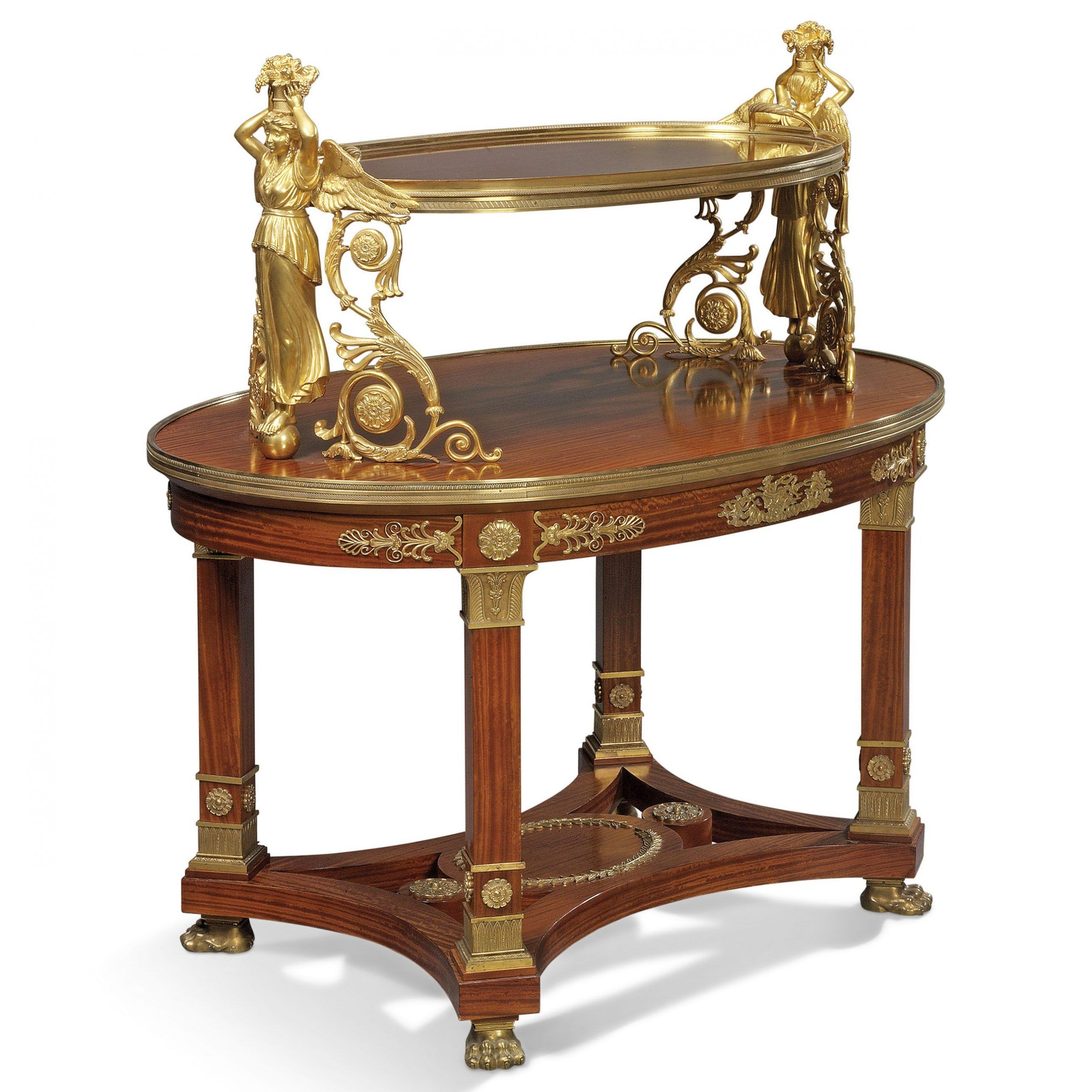 Favorite Christie Round Marble Dining Tables For A French Ormolu Mounted Satinwood Tea Table (View 20 of 25)