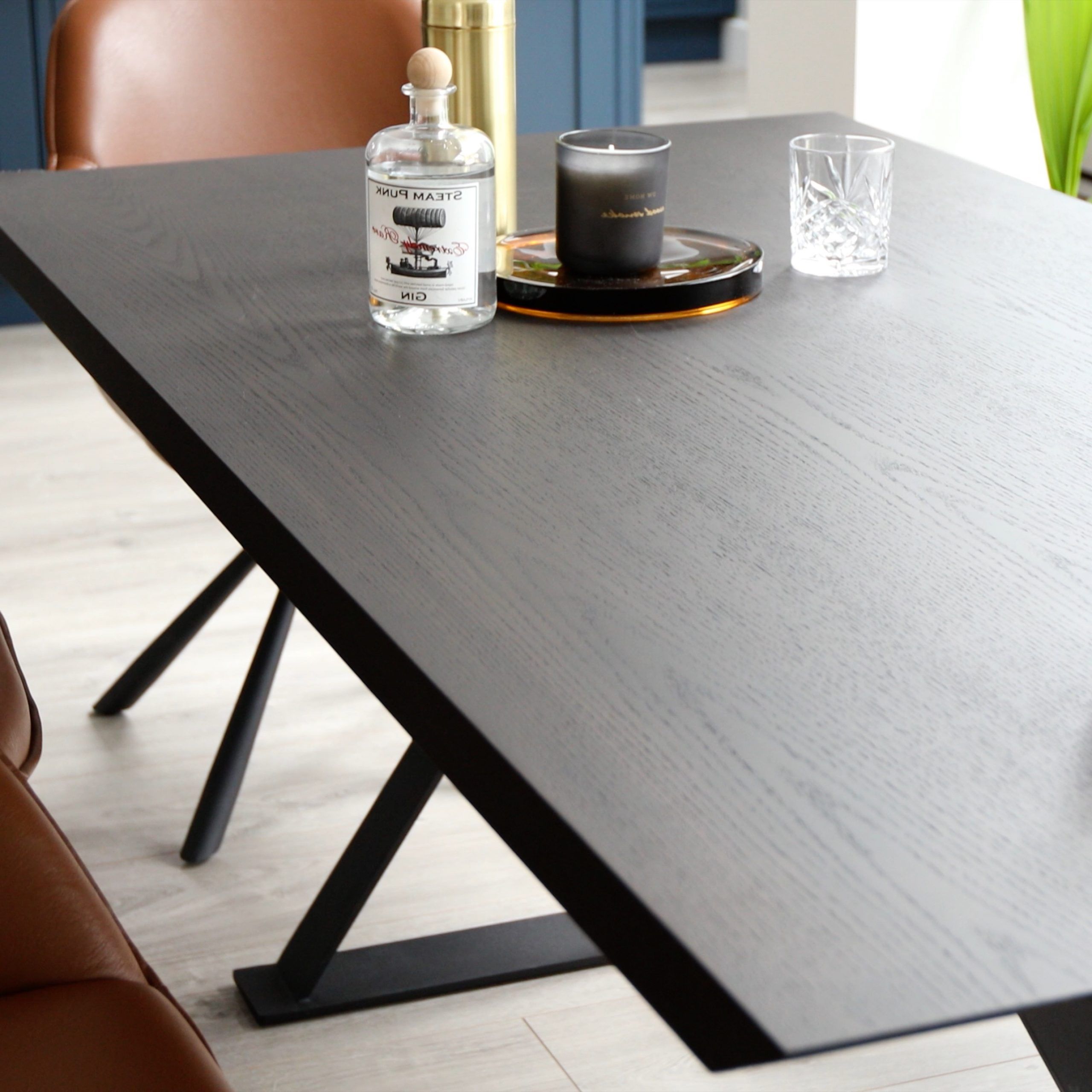 Gray Wash Banks Extending Dining Tables For Recent Nala Dark 6 Seater Washed Oak Dining Table (View 19 of 25)
