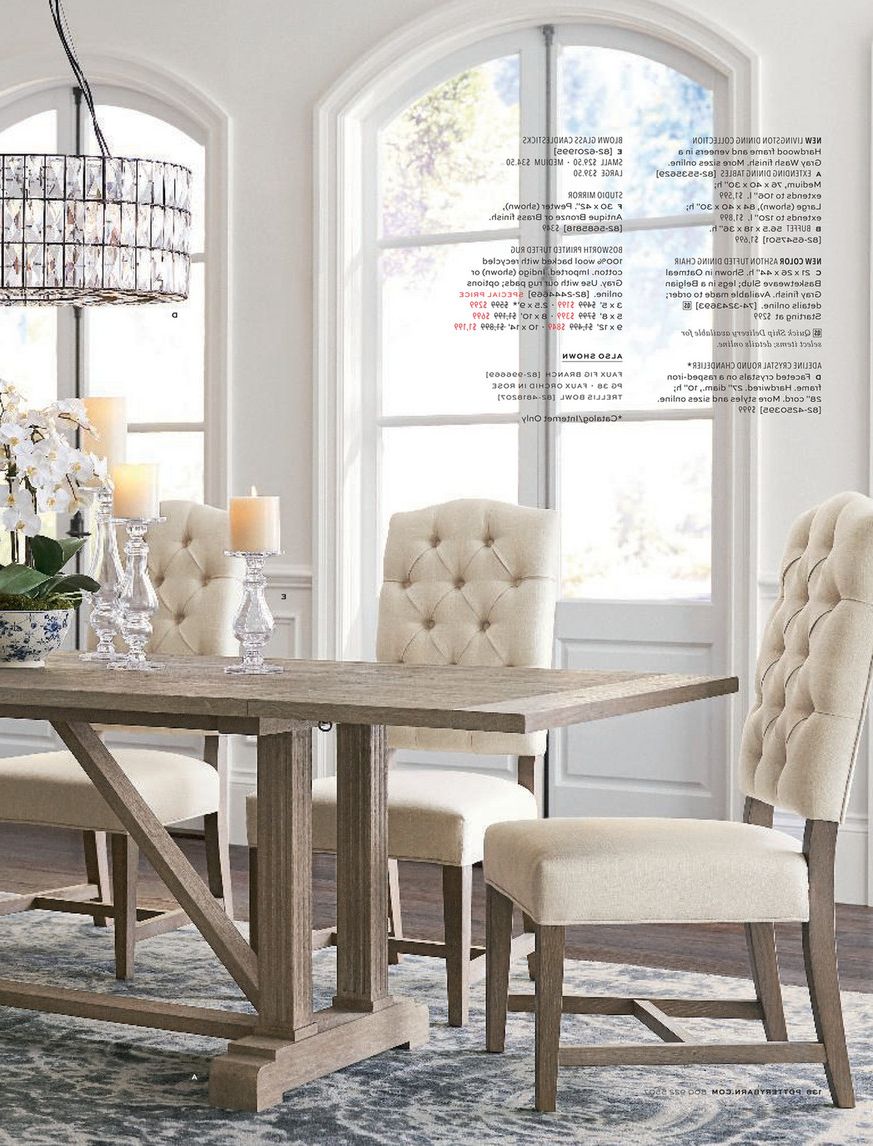Gray Wash Livingston Extending Dining Tables Regarding Favorite Pottery Barn – Fall 2018 D2 – Page 140  (View 8 of 25)