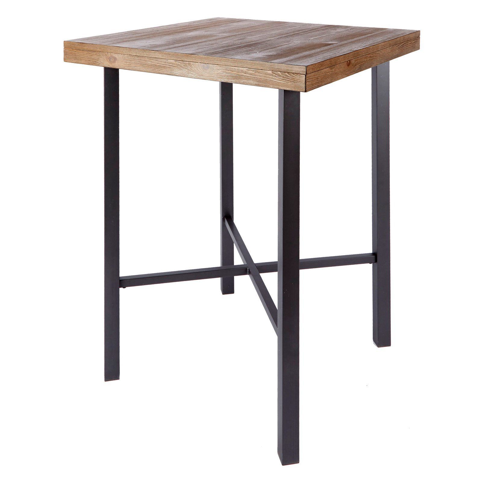 Griffin Reclaimed Wood Bar Height Tables Regarding Popular Silverwood Products Fowler Industrial Pub Table – Fd1055 Com (View 2 of 25)