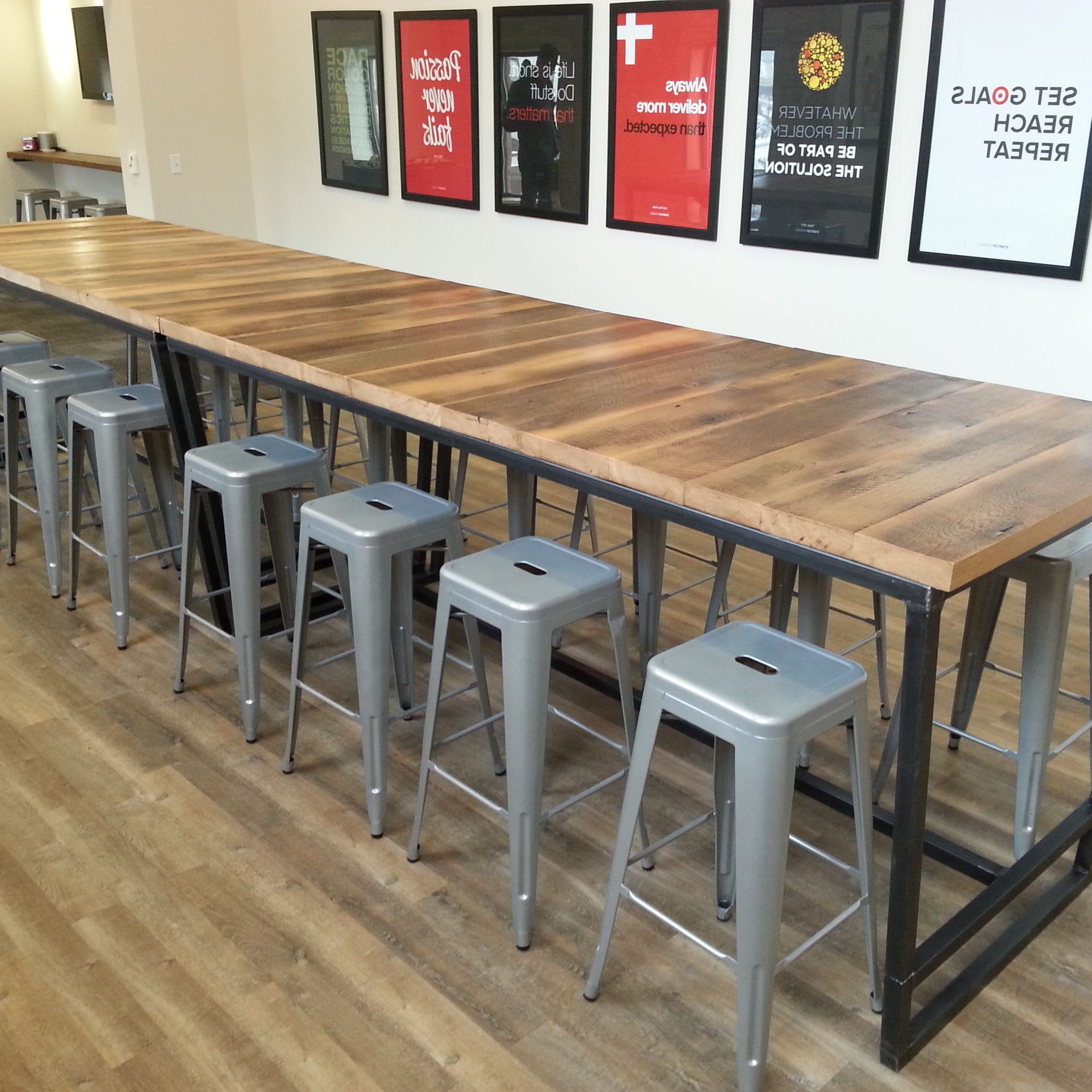 Griffin Reclaimed Wood Bar Height Tables Throughout 2019 Famous Reclaimed Wood High Table #lv83 – Advancedmassagebysara (View 23 of 25)