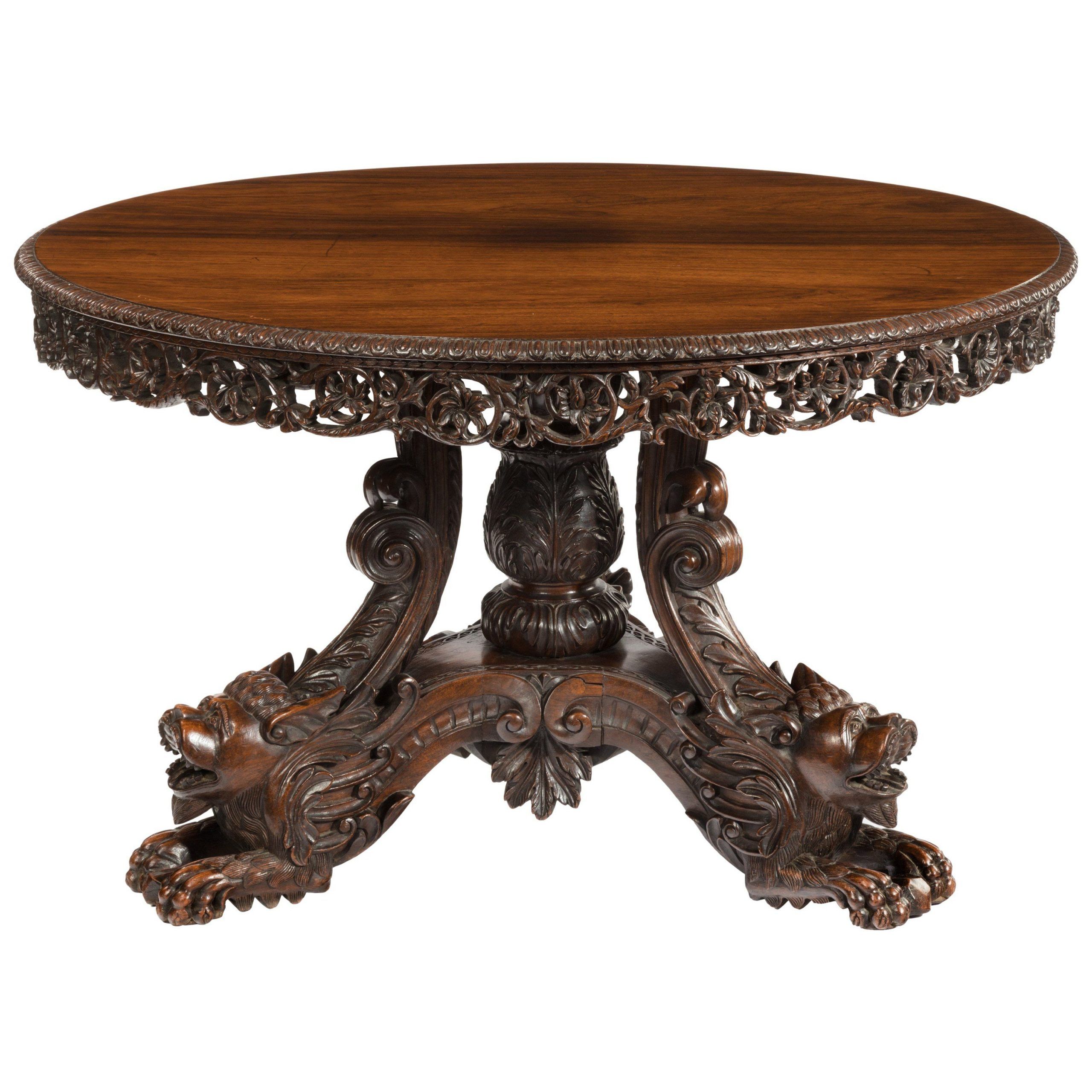 Image Result For Sri Lankan Specimen Table Sold At Throughout Favorite Christie Round Marble Dining Tables (View 8 of 25)