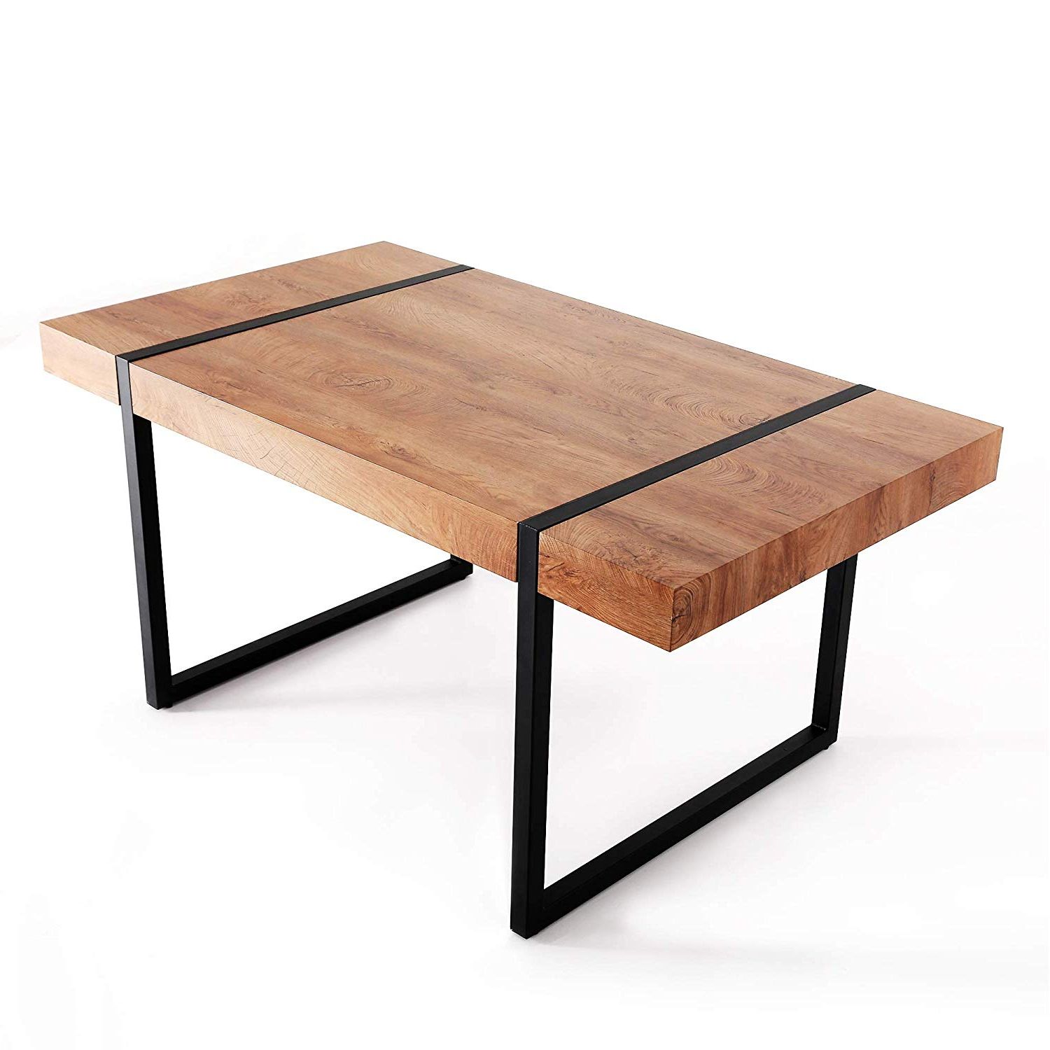 Ivinta Modern Industrial Oversize Dining Table 63x35.4x (View 5 of 25)
