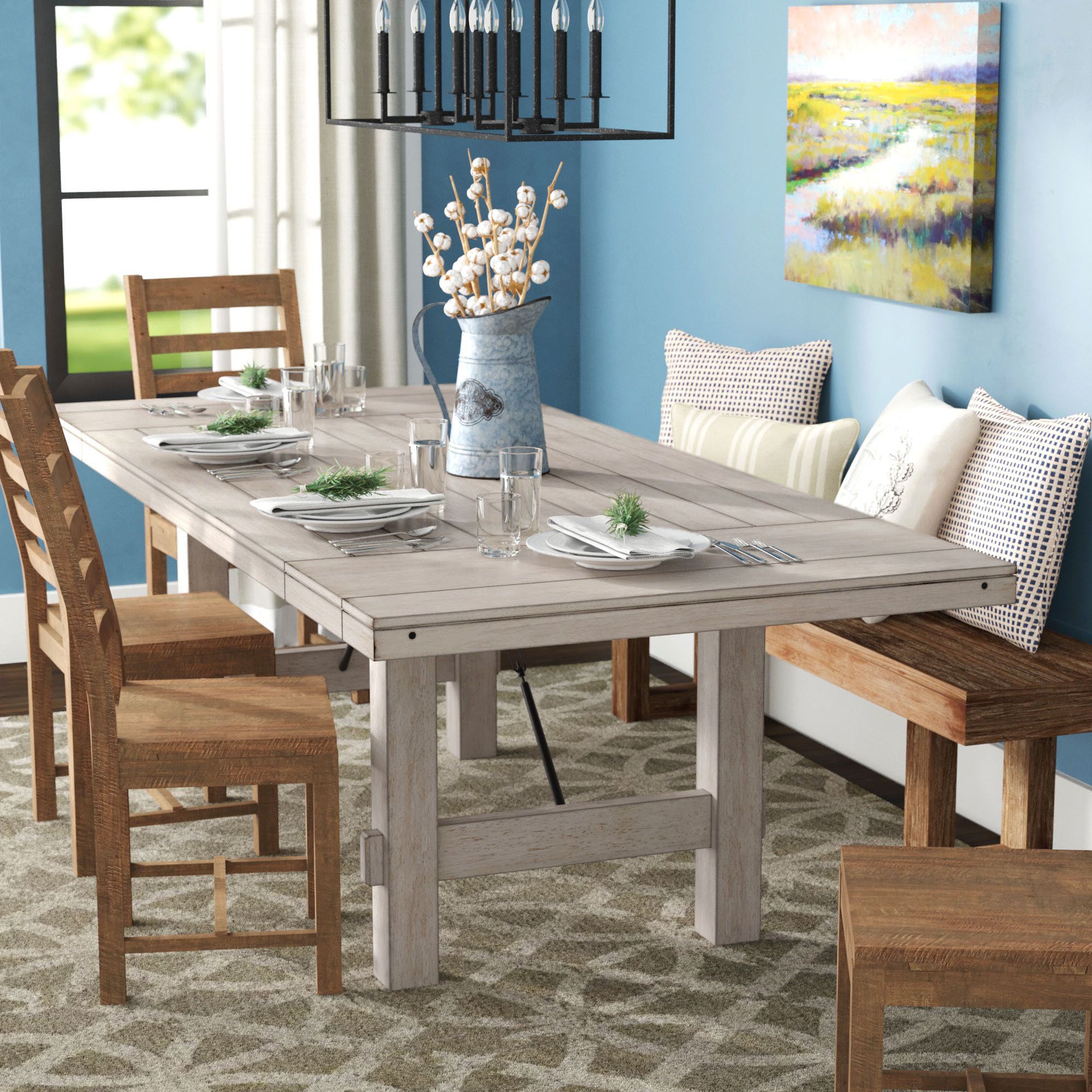James Adjustables Height Extending Dining Tables Pertaining To Trendy Beachem Extendable Solid Wood Dining Table (View 16 of 25)