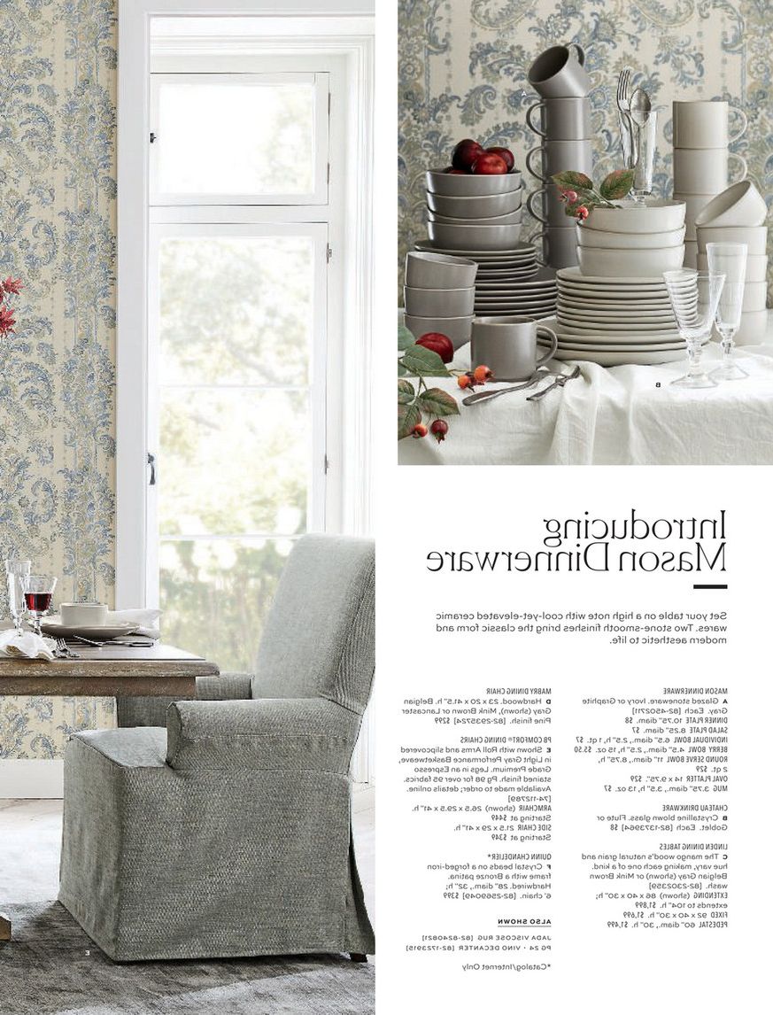 Latest Belgian Gray Linden Extending Dining Tables Pertaining To Pottery Barn – Fall 2018 D1 – Page 8 9 (Photo 21 of 25)