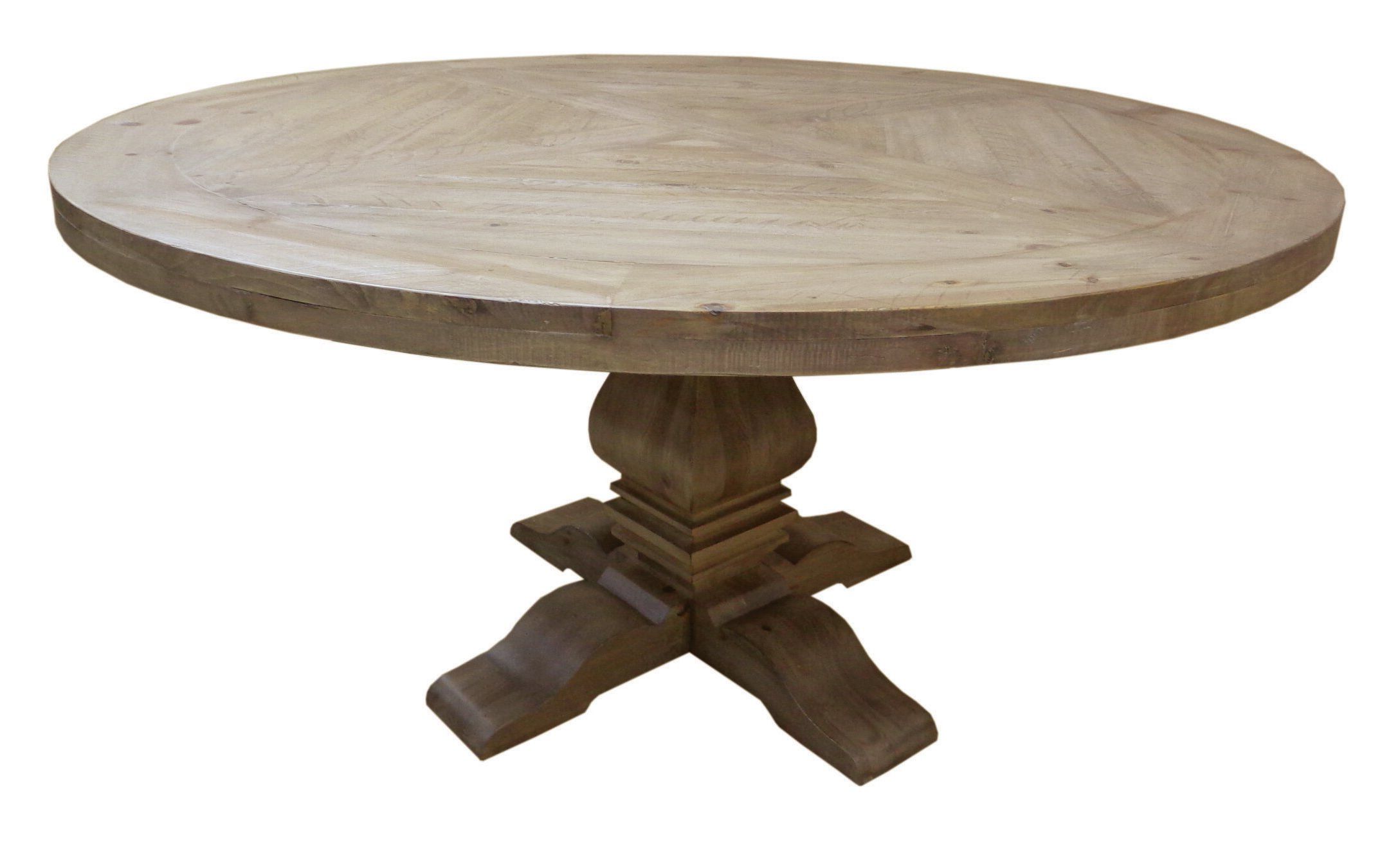 Magaw Solid Wood Dining Table With Regard To Well Liked Rae Round Pedestal Dining Tables (View 13 of 25)