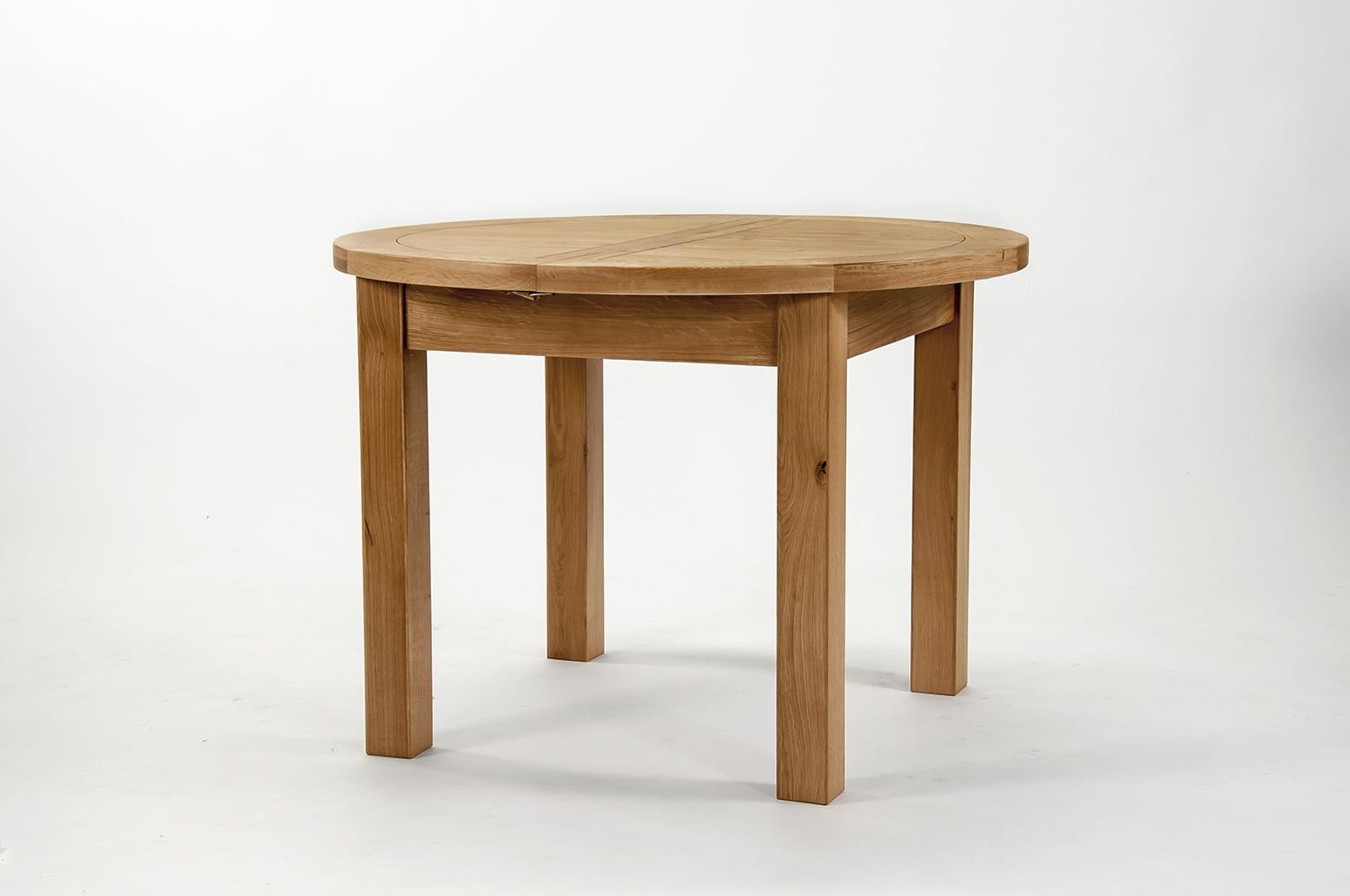 Most Popular Normandy Extending Dining Tables With Devon Oak Round Extending Dining Table: Amazon.co (View 12 of 25)