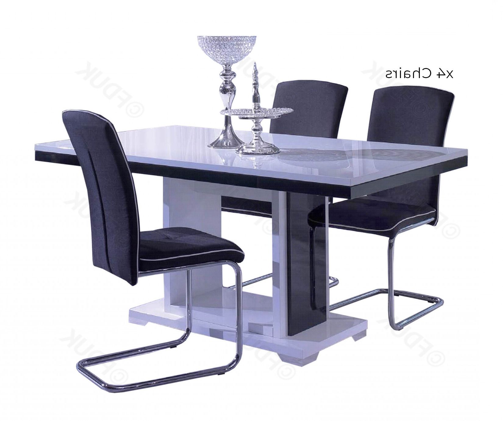 Most Recent Martino Dining Tables Inside San Martino Blazer Dining Table With 4 Chairs (View 11 of 25)