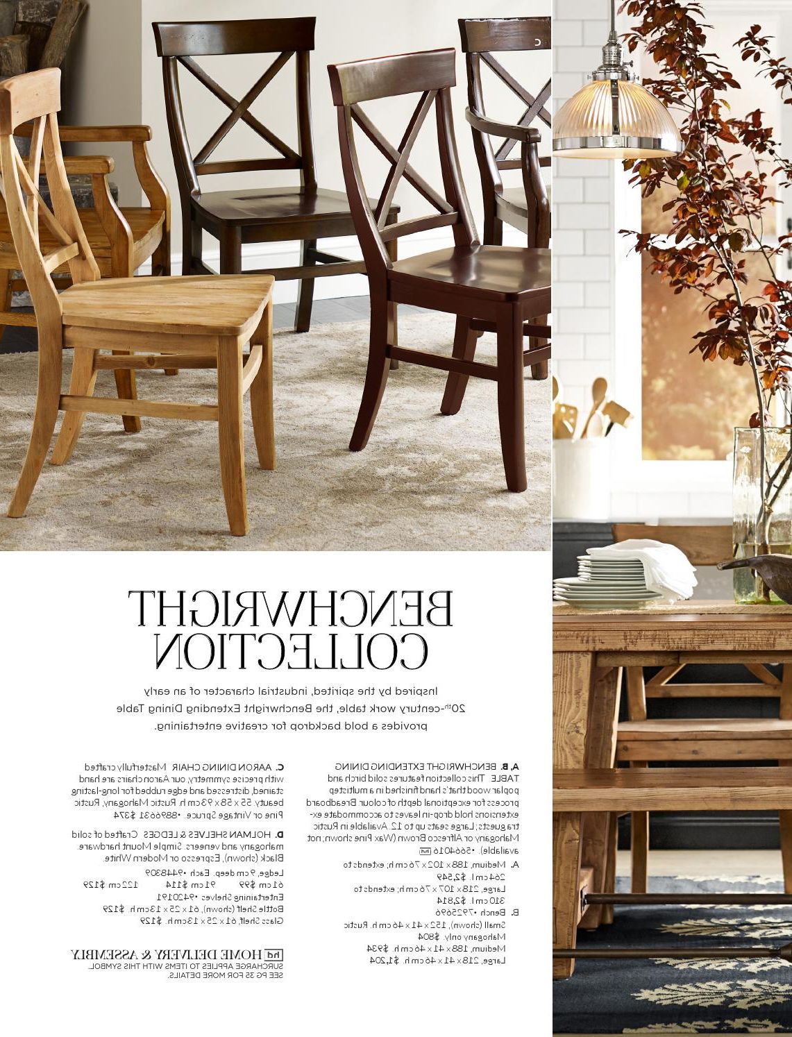 Most Recent Pottery Barn Australia Autumn Catalogue 2015williams Intended For Rustic Mahogany Benchwright Dining Tables (View 21 of 25)