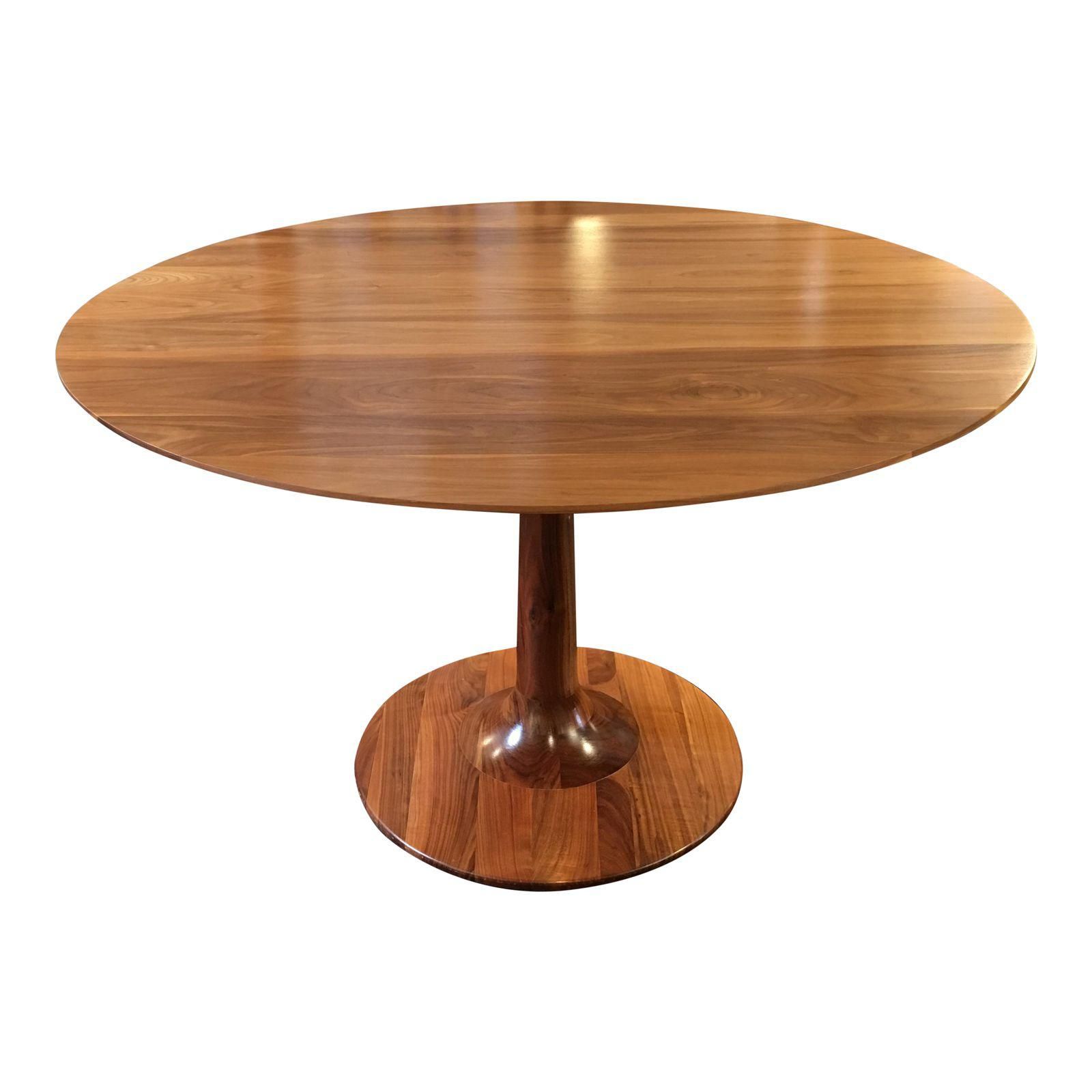 Most Recent Walnut Pedestal Dining Table – Table Design Ideas Regarding Warner Round Pedestal Dining Tables (View 8 of 25)