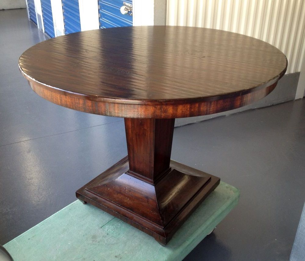 Most Recently Released Dawson Pedestal Tables Throughout 42" Round Pedestal Dining Table From The Acquisitions (View 15 of 25)