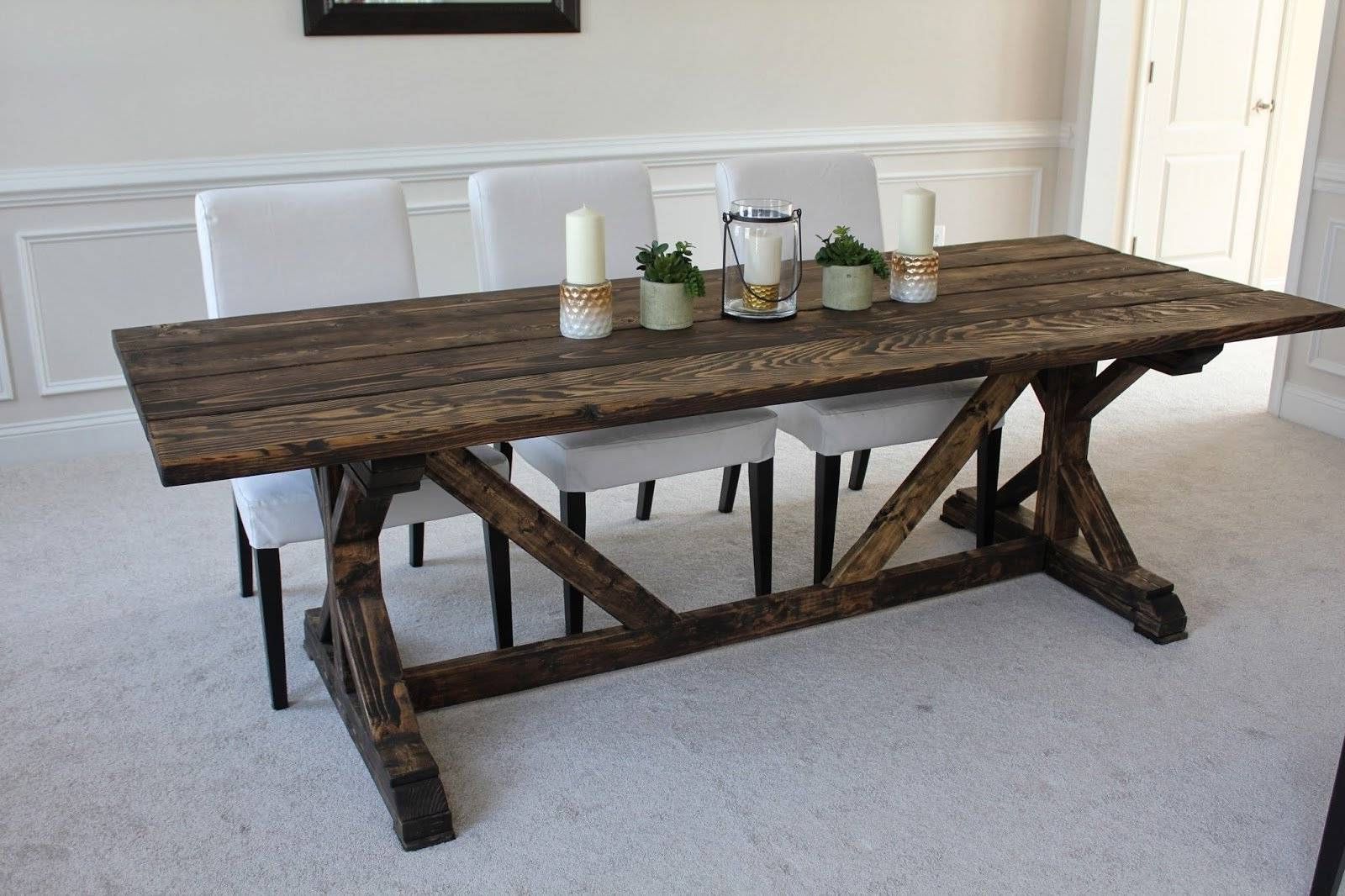 Most Recently Released Modern Farmhouse Extending Dining Tables Intended For Narrow Farmhouse Farm Table Two Chair Dining Furniture Room (View 25 of 25)